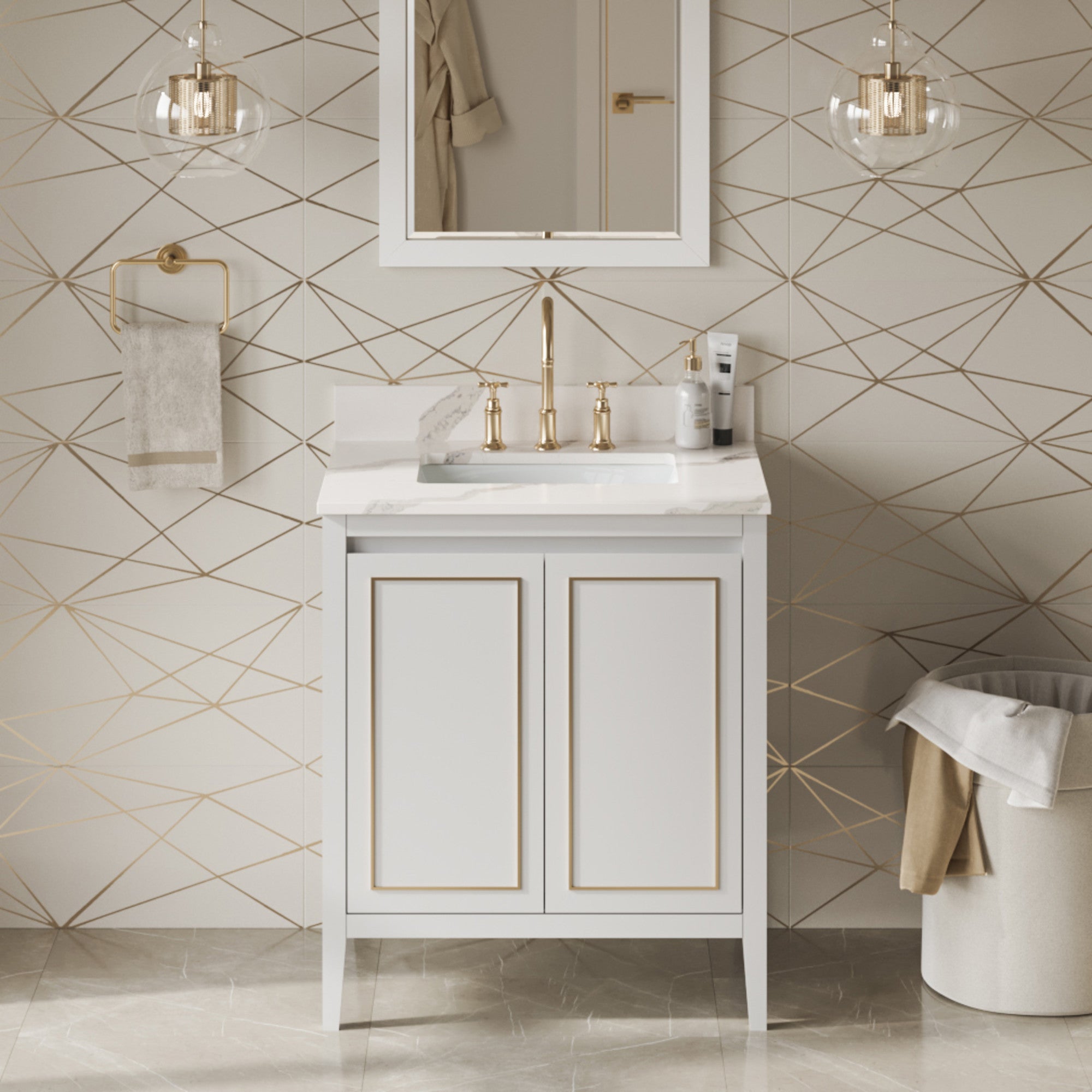 30" Percival Vanity – White