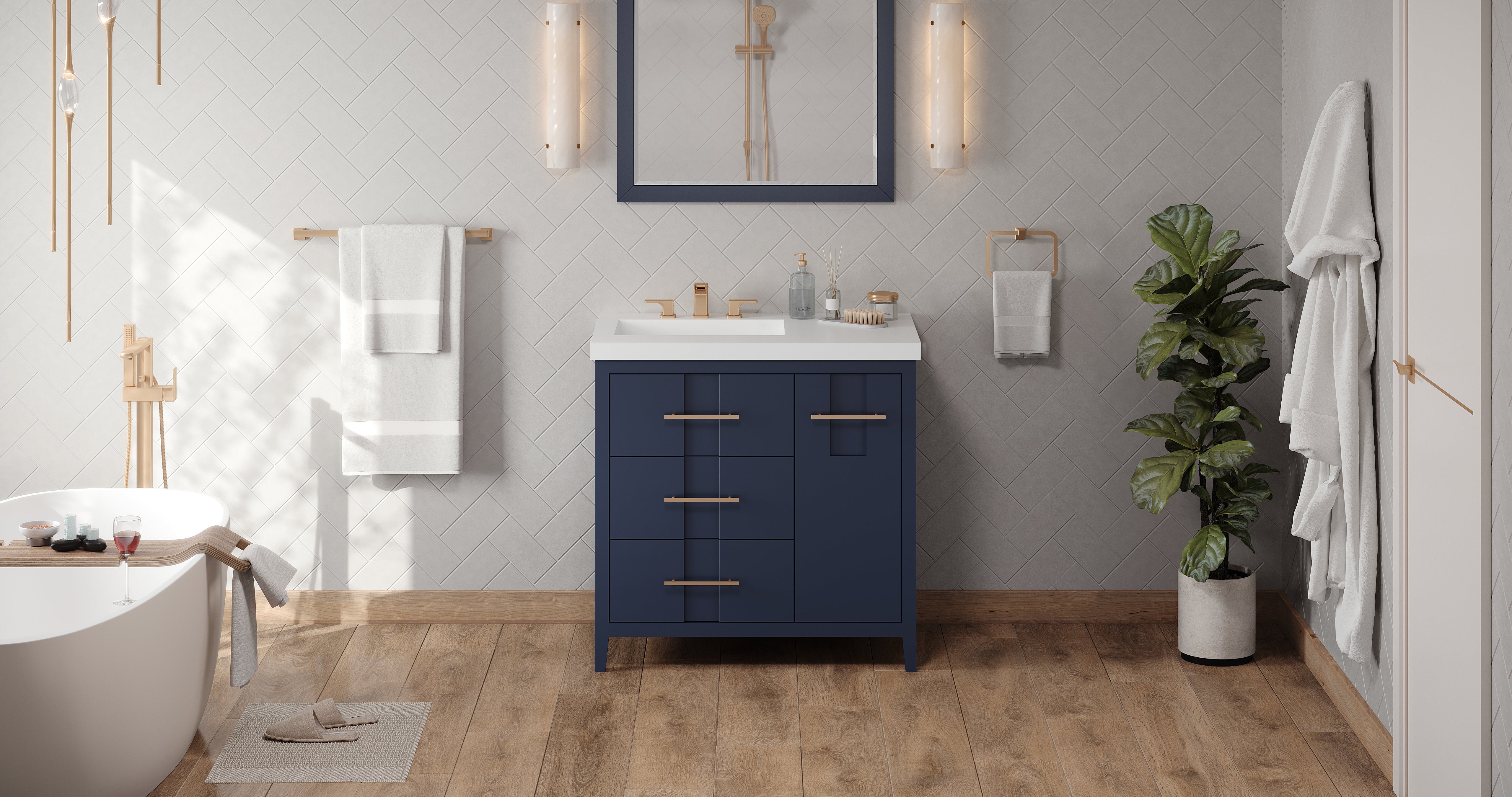 36" Katara Vanity – Left Offset