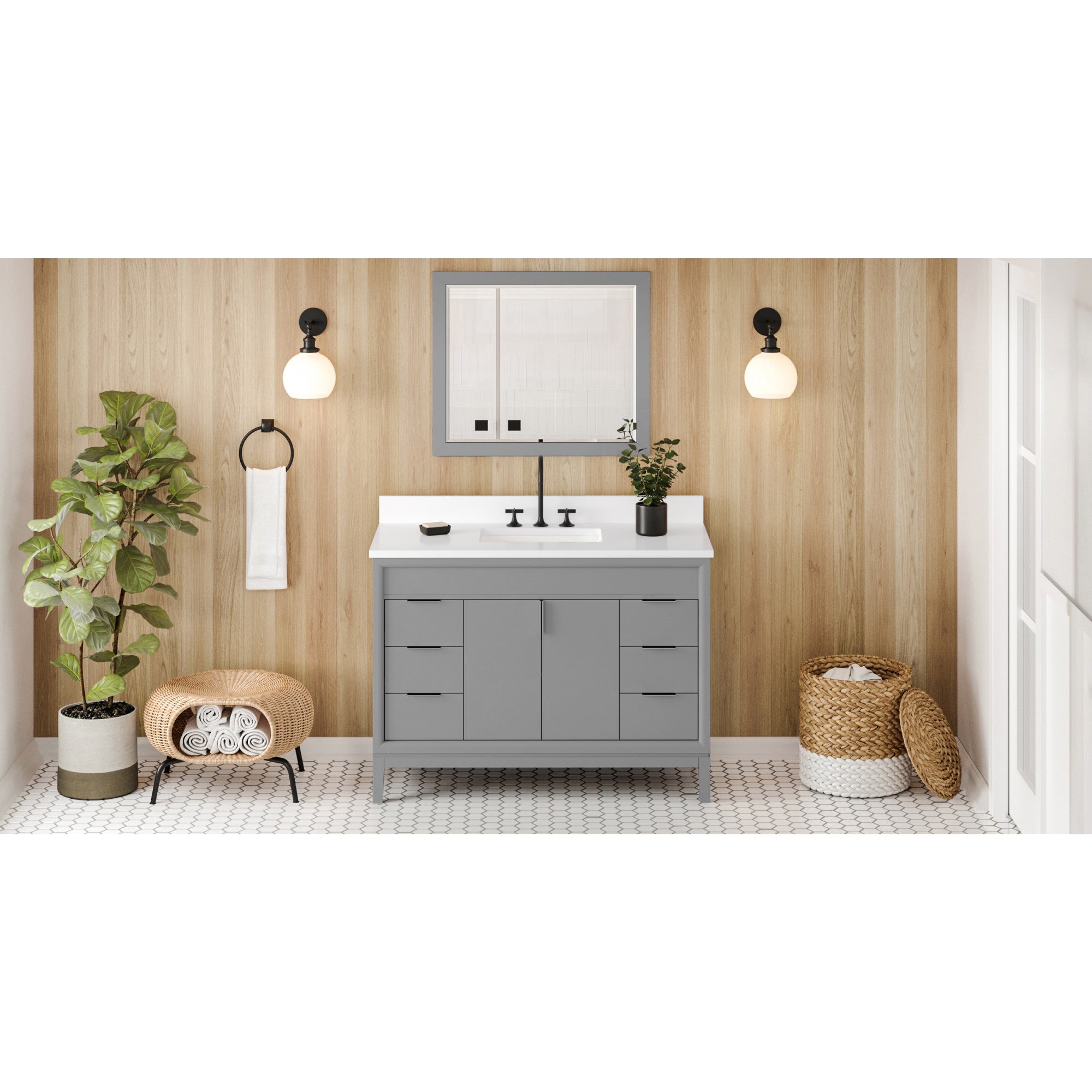 48" Theodora Vanity – Grey