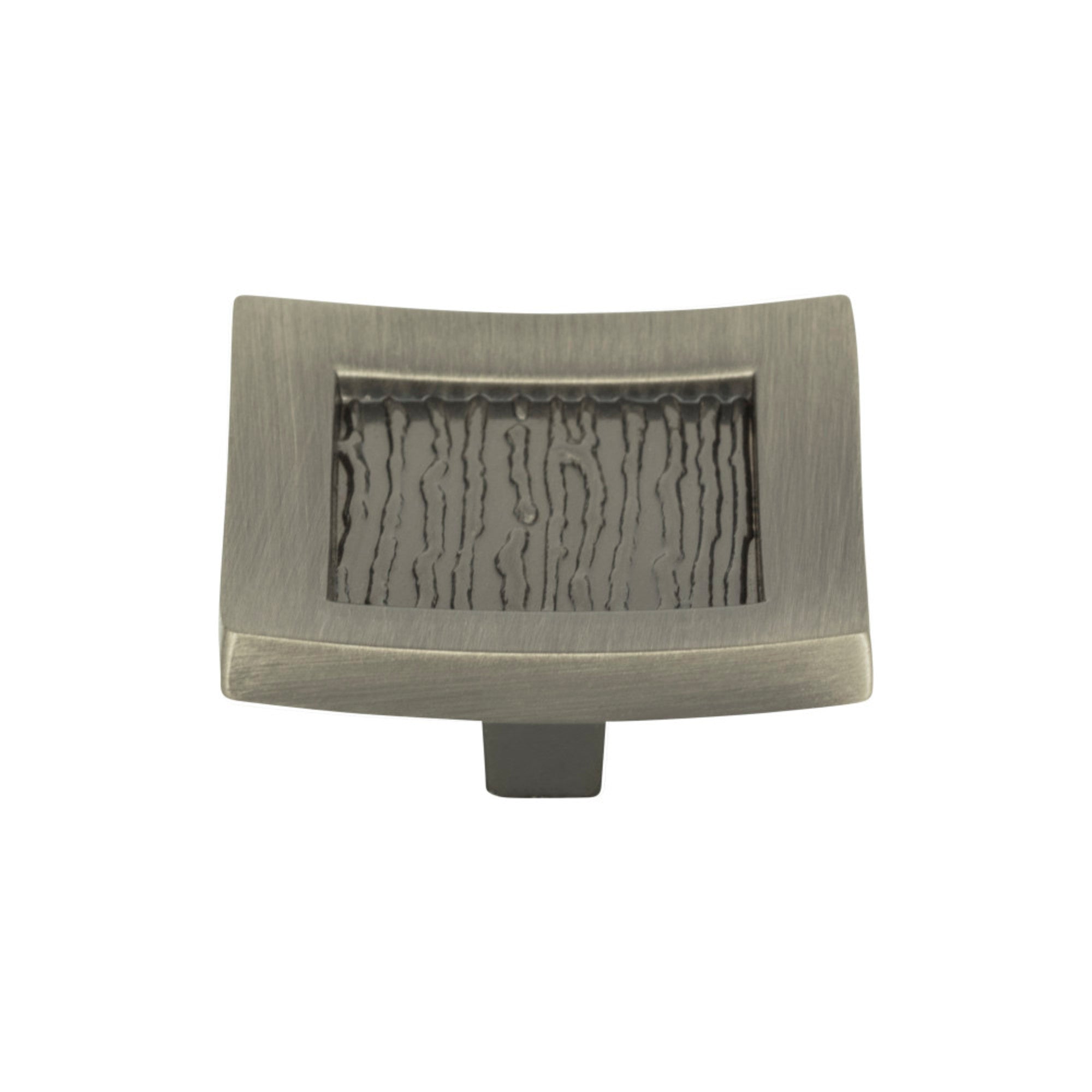 Primitive Square Knob - Brushed Nickel