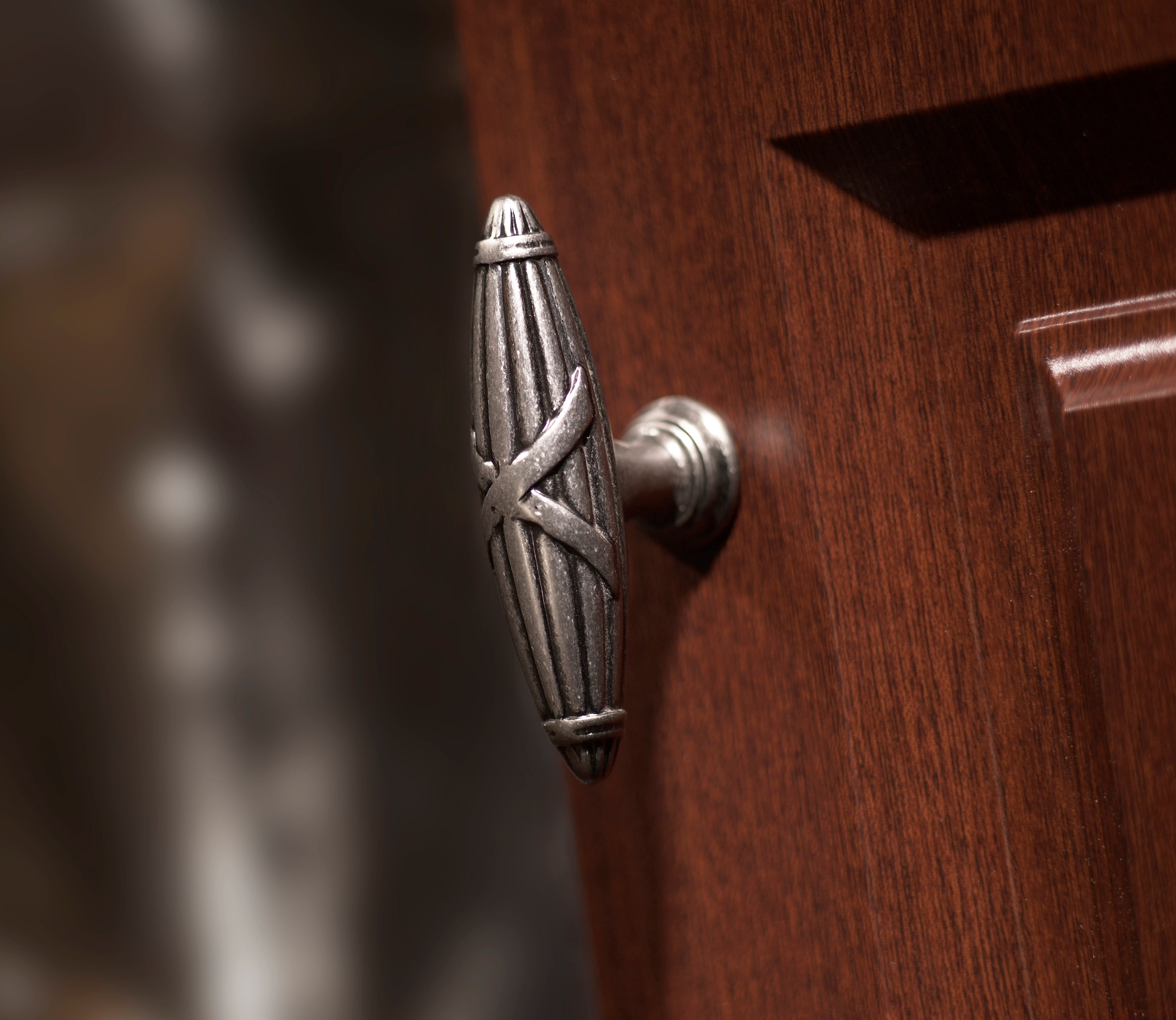 Ribbon & Reed 2 3/4" Length Geometric Knob - Tuscan Bronze
