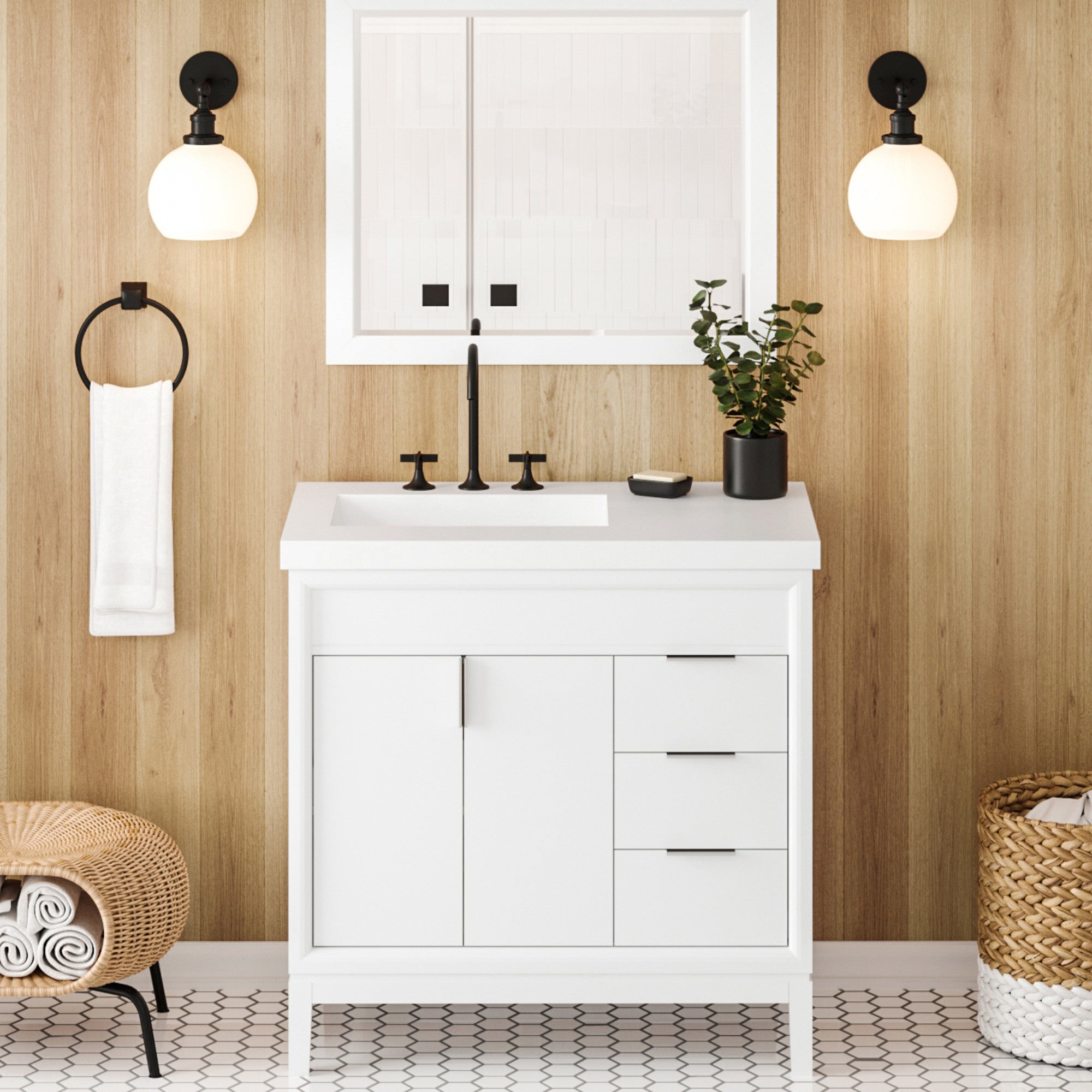 36" Theodora Vanity – White