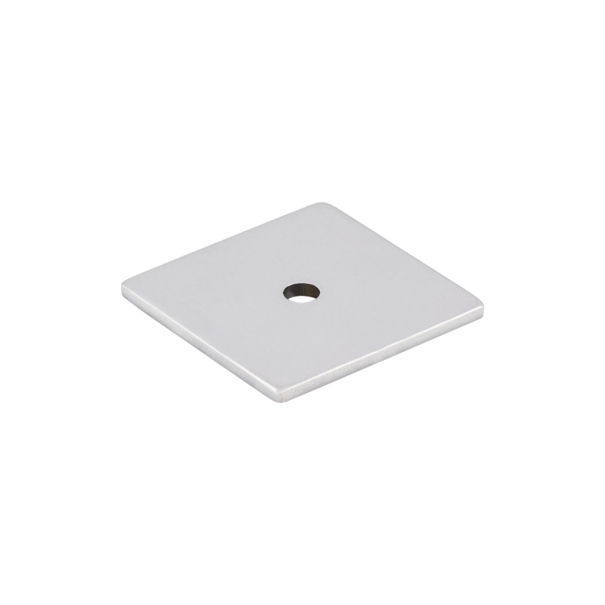 Square Knob Backplate - Polished Chrome