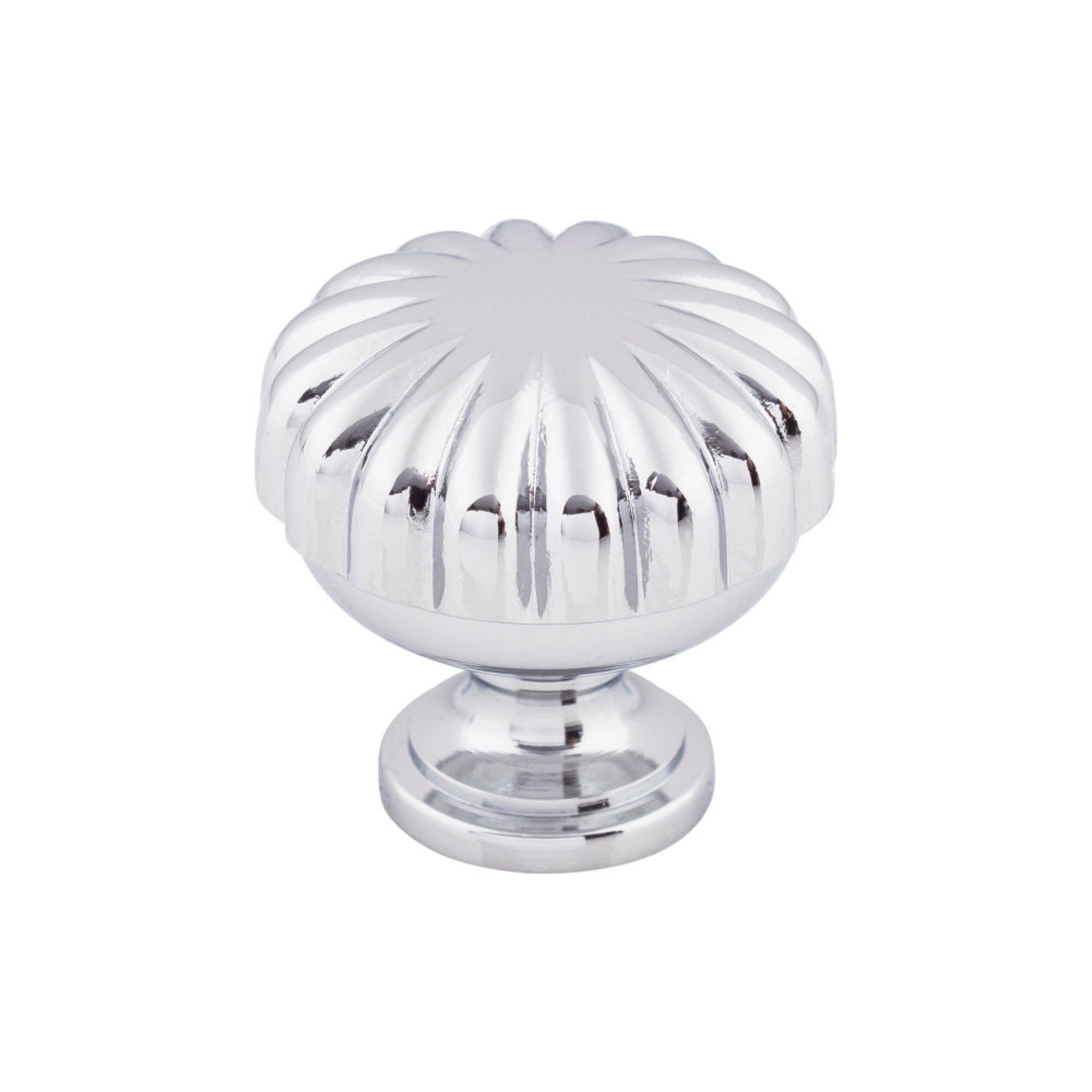 Melon Round Knob - Polished Chrome