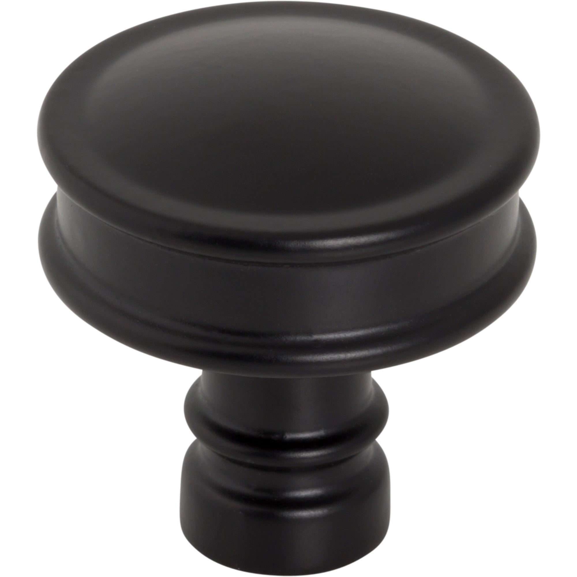 Cranford Round Knob - Flat Black