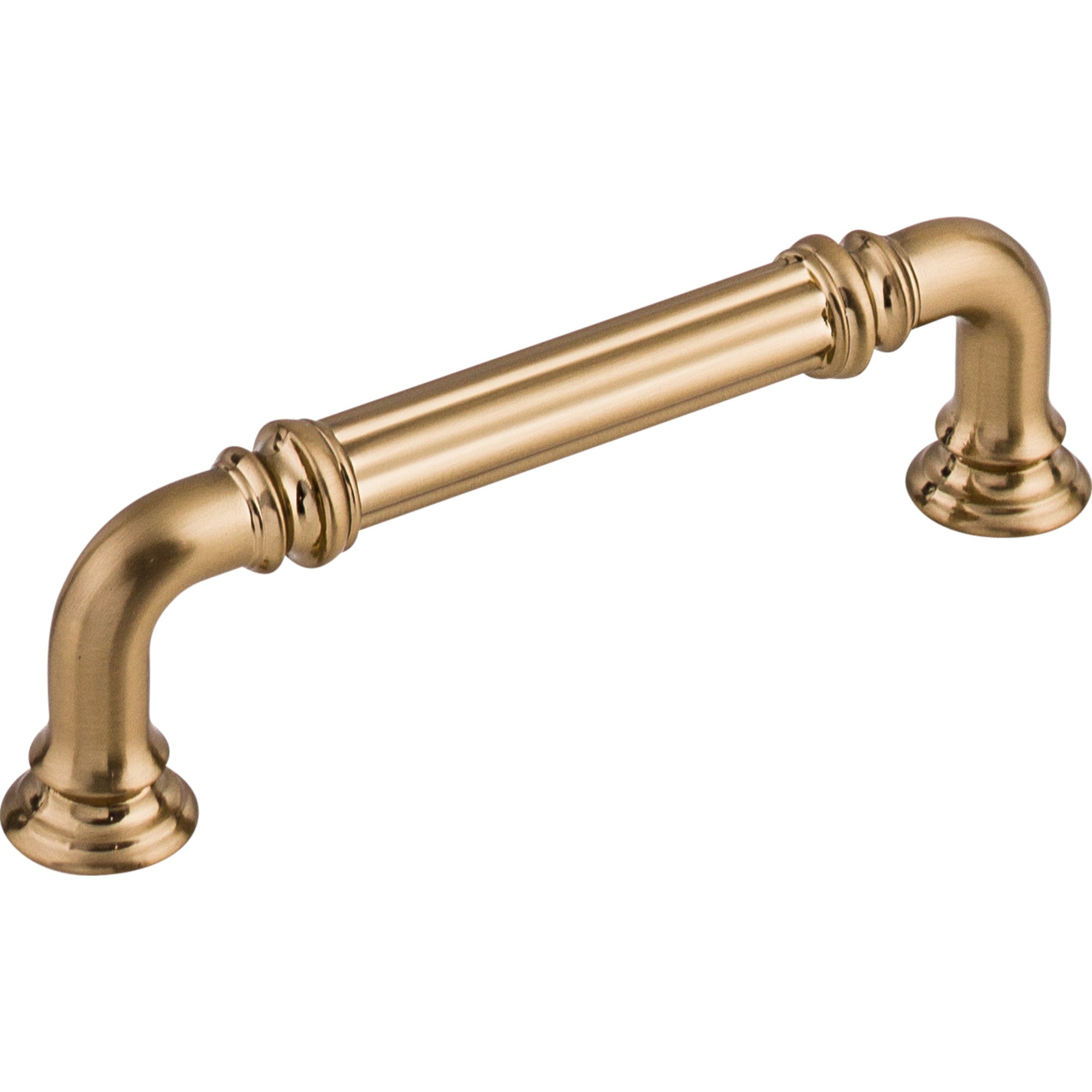 Reeded 3 3/4" Center to Center Bar Pull - Honey Bronze
