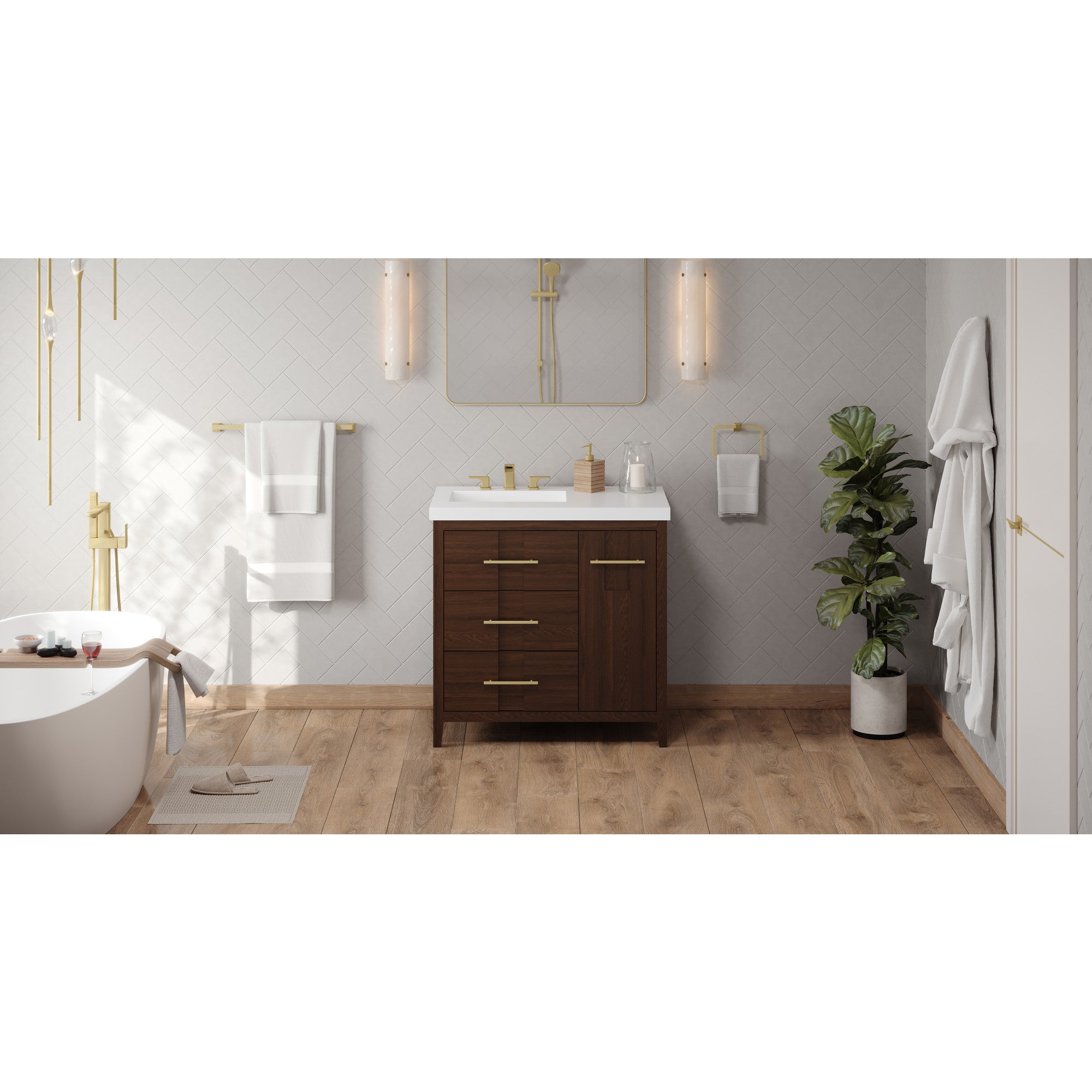 36" Katara Vanity – Left Offset