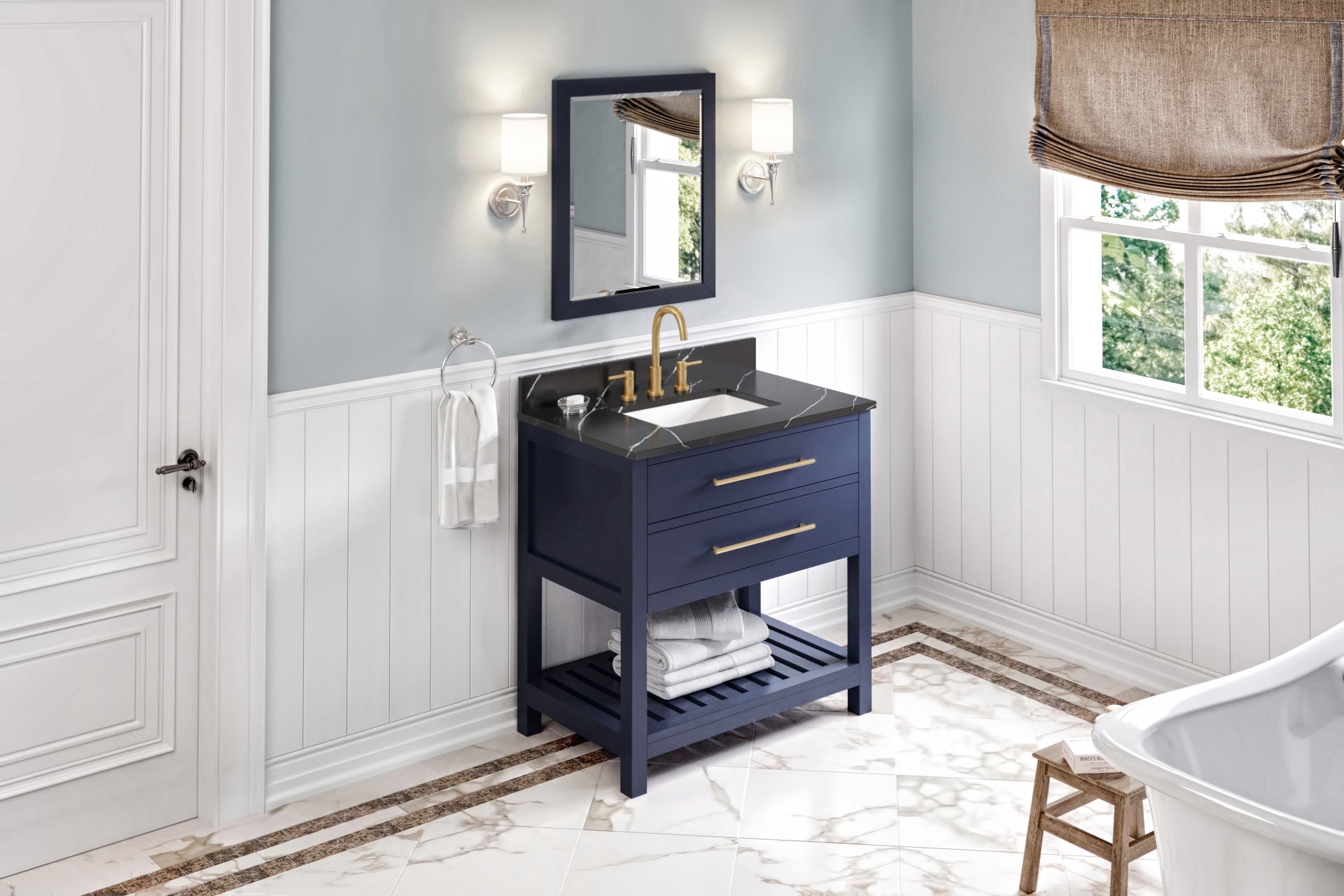 36" Wavecrest Vanity – Hale Blue