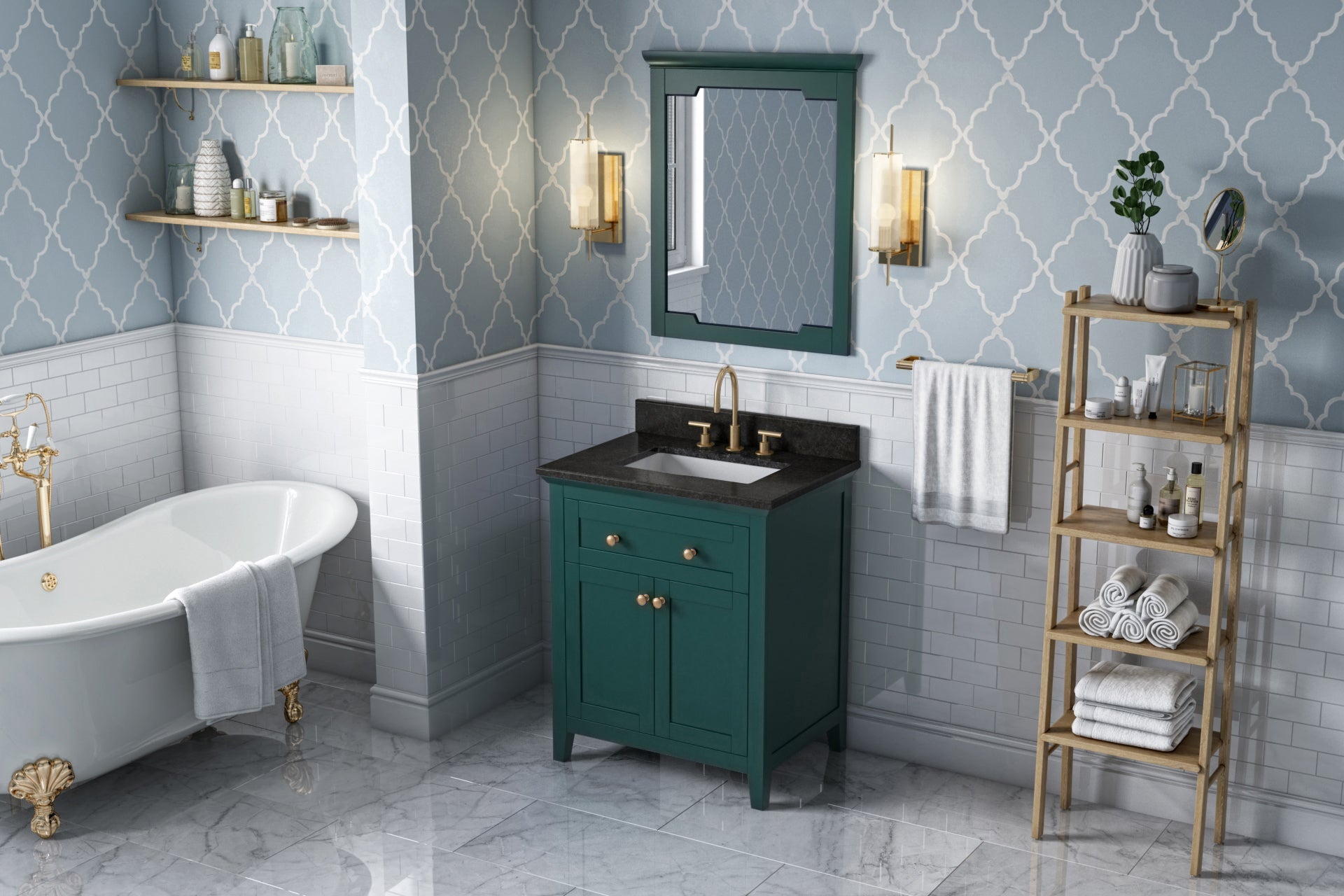 30" Chatham Vanity – Forest Green