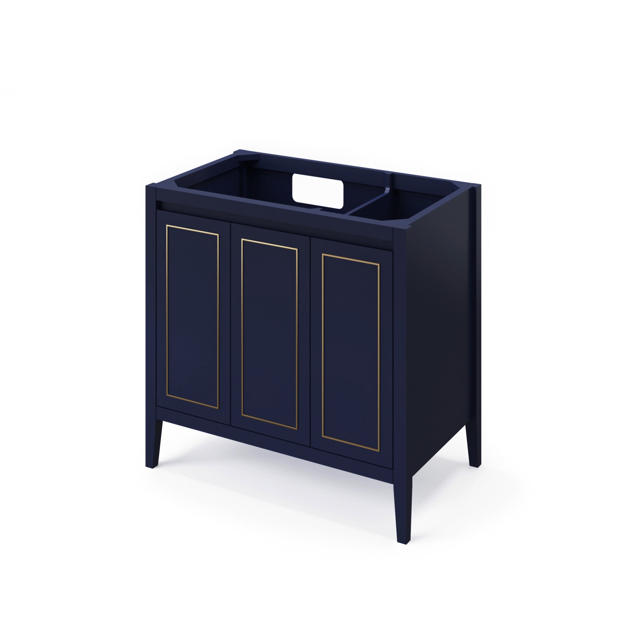 36" Percival Vanity – Left Offset – Hale Blue