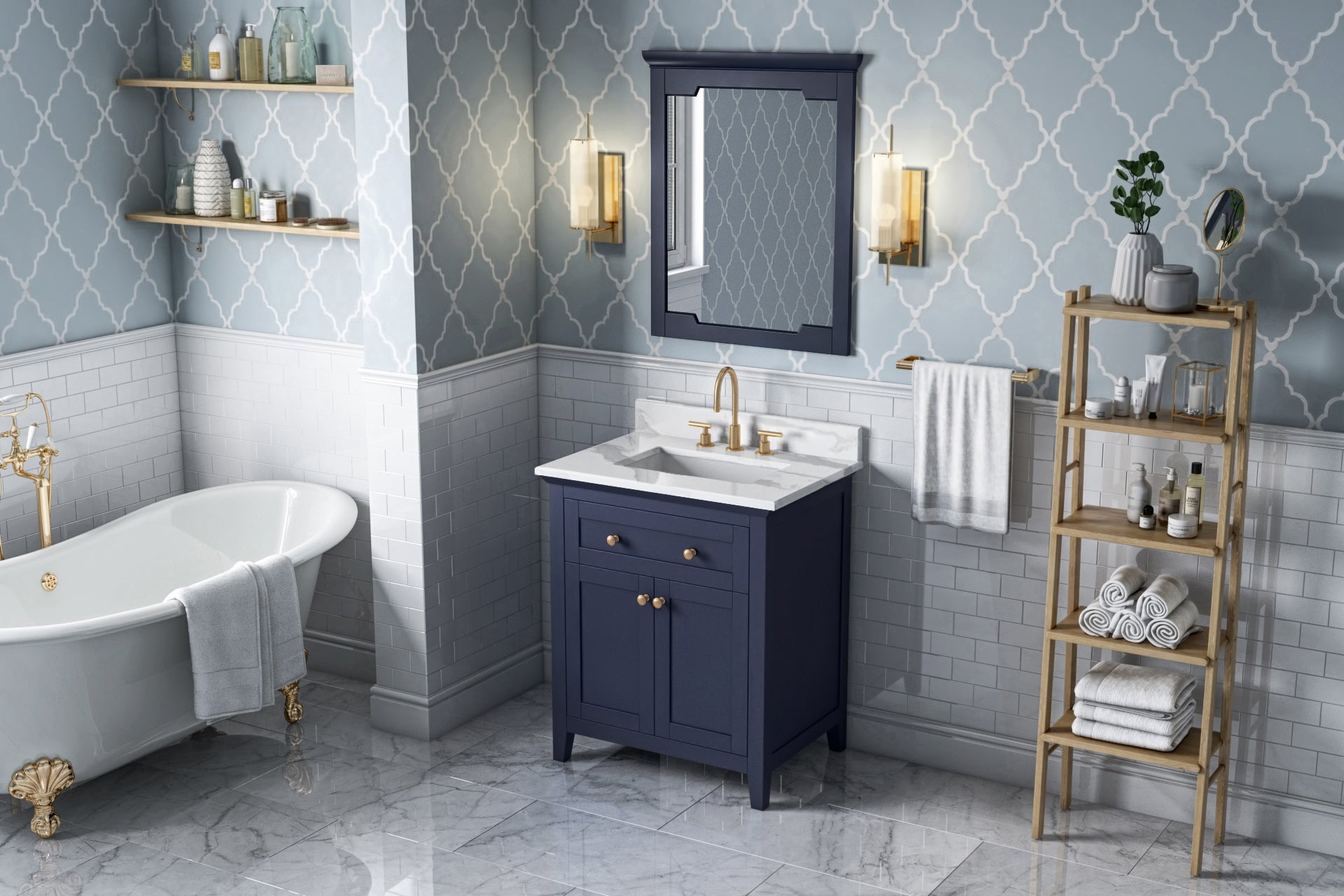 30" Chatham Vanity – Hale Blue