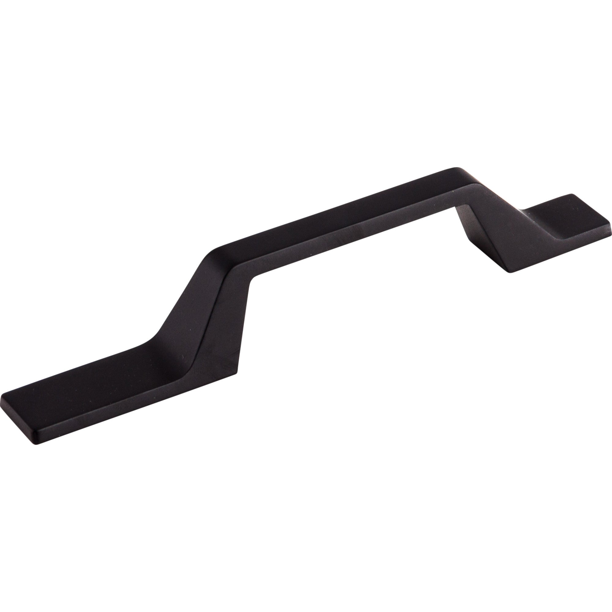 Modern Metro Asymmetrical 3 1/2" Center to Center Bar Pull - Flat Black