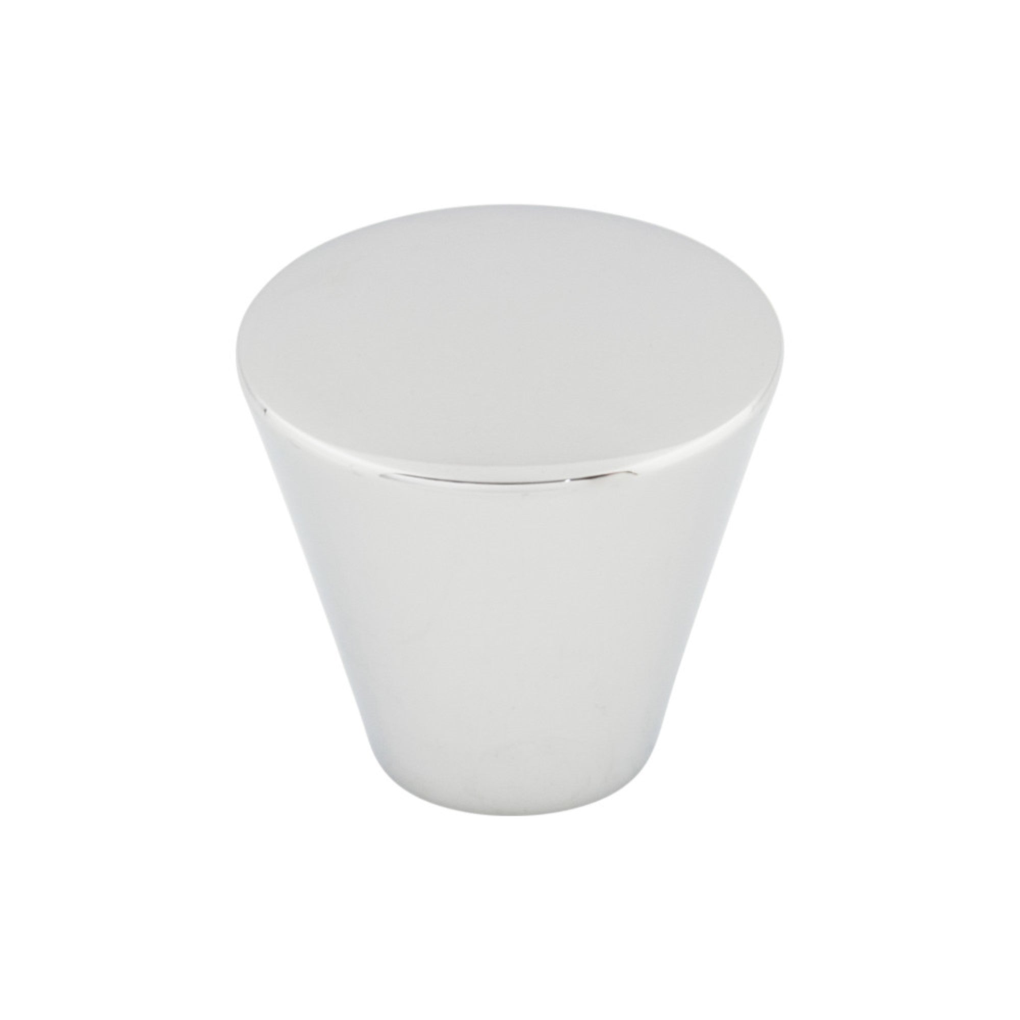 Cone 1 1/16" Diameter Round Knob - Polished Chrome