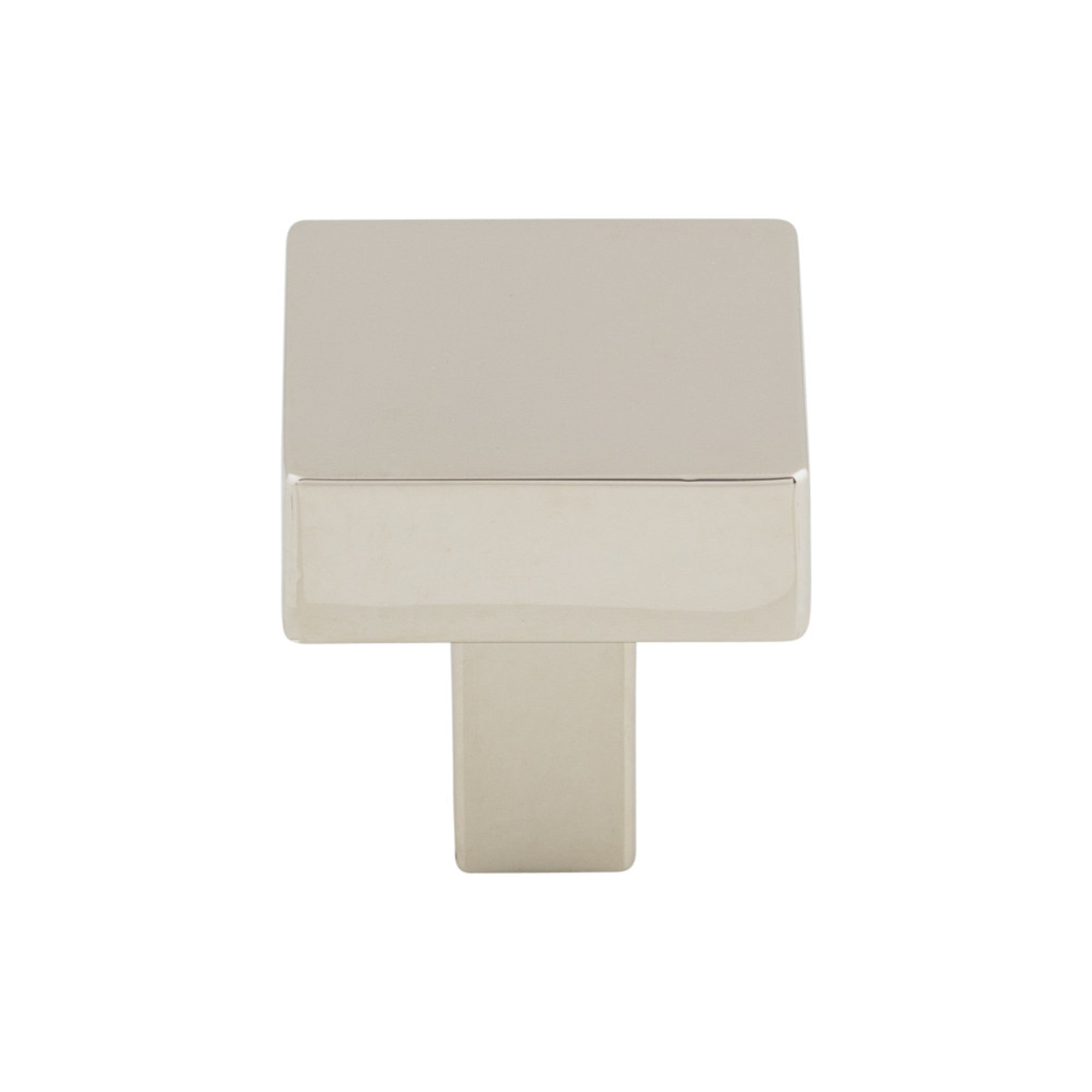 Channing Square Knob - Polished Nickel