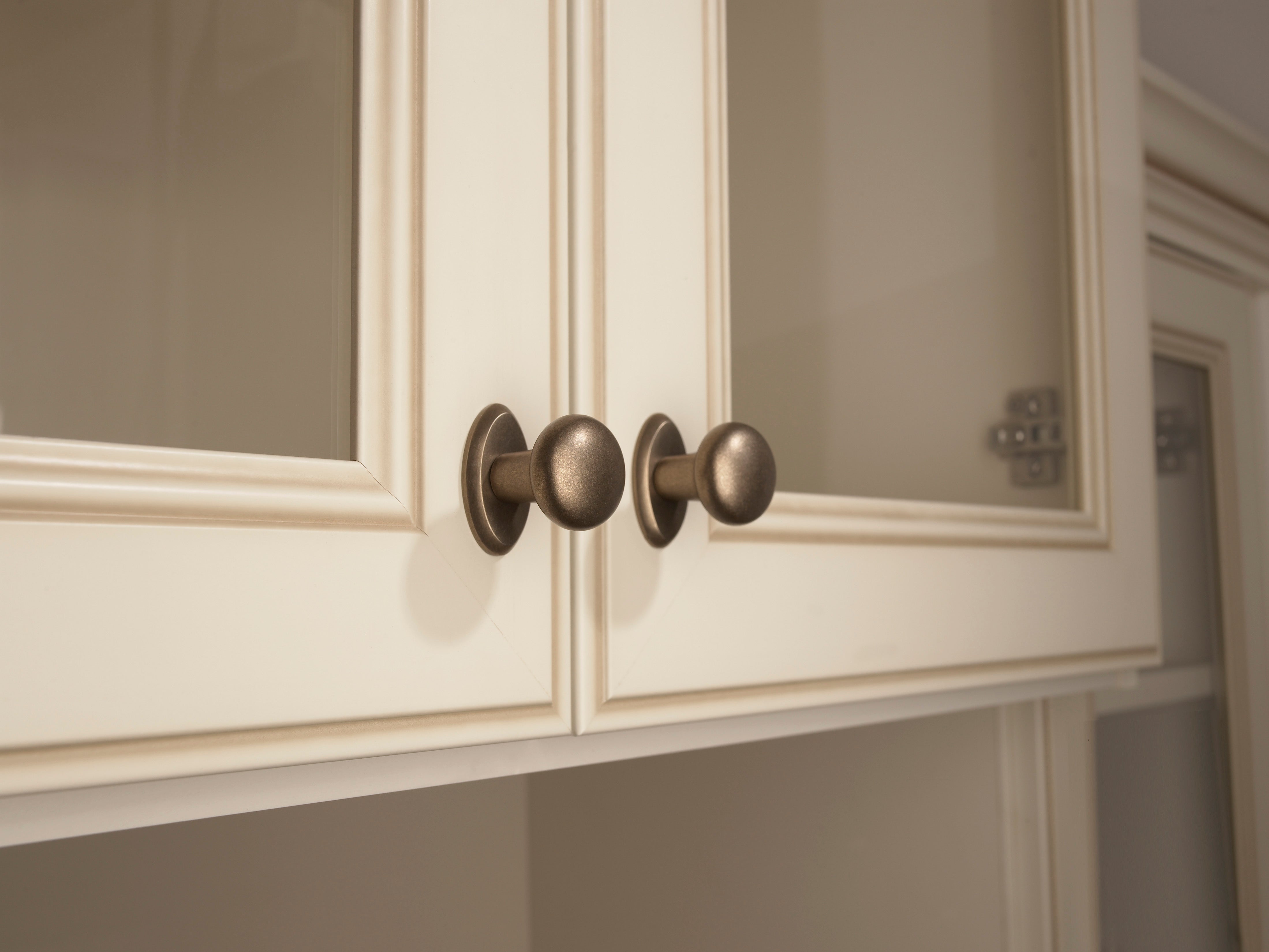 Aspen Oval Knob Backplate - Light Bronze