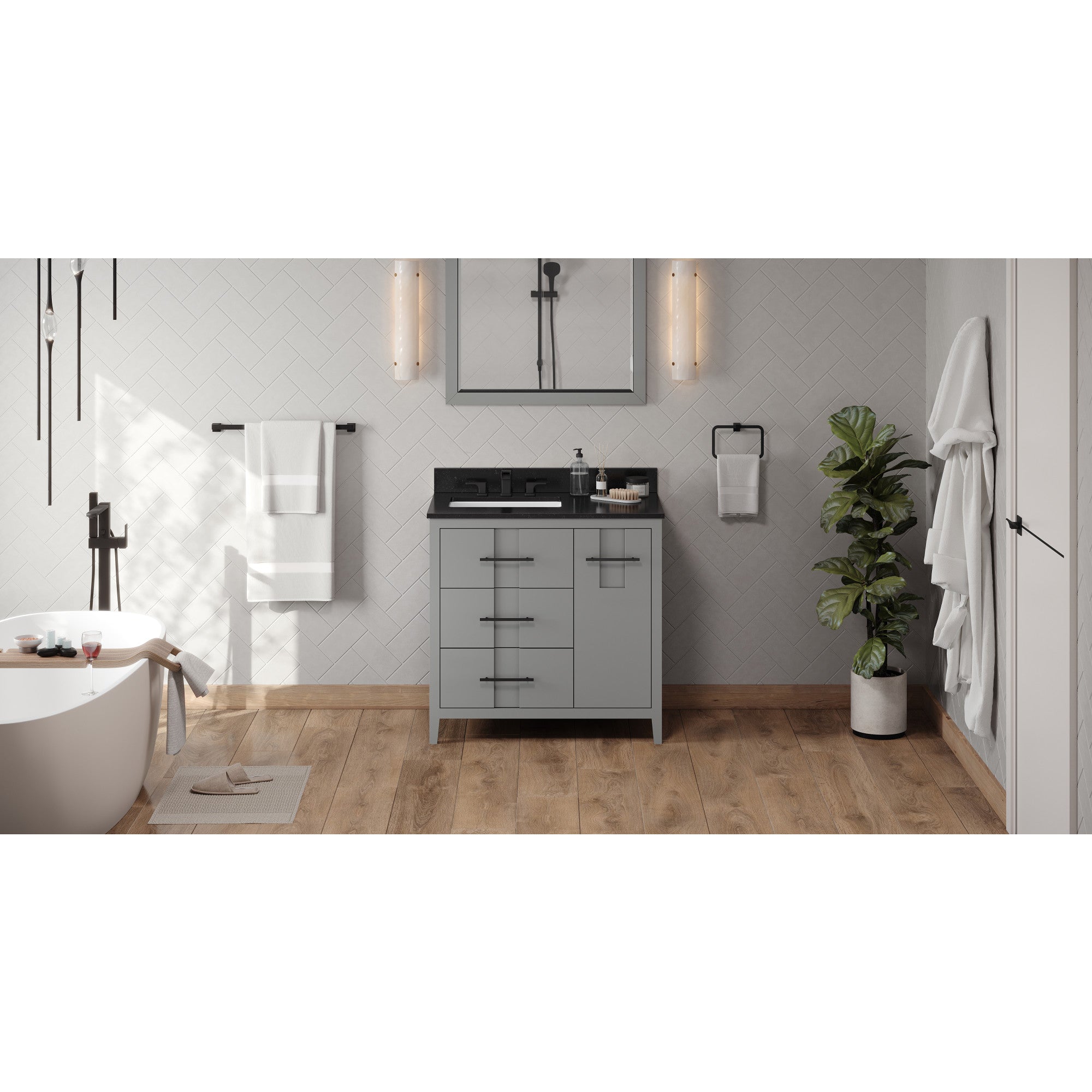 36" Katara Vanity – Left Offset