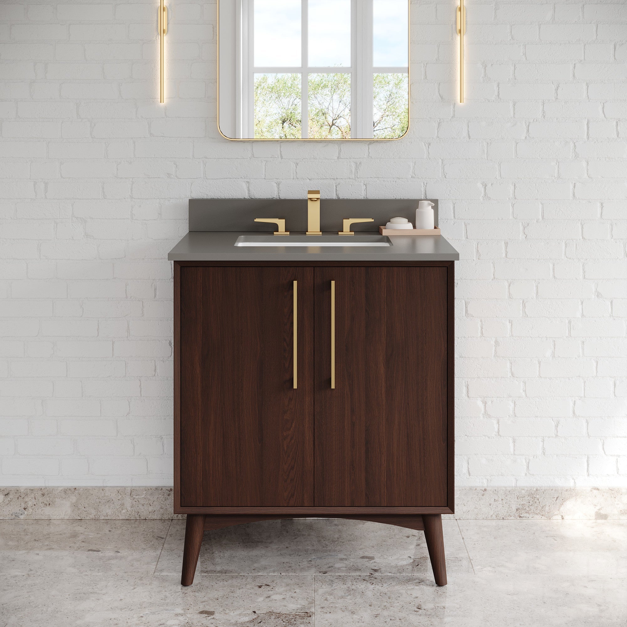 30" Dashwood Vanity – Dark Walnut