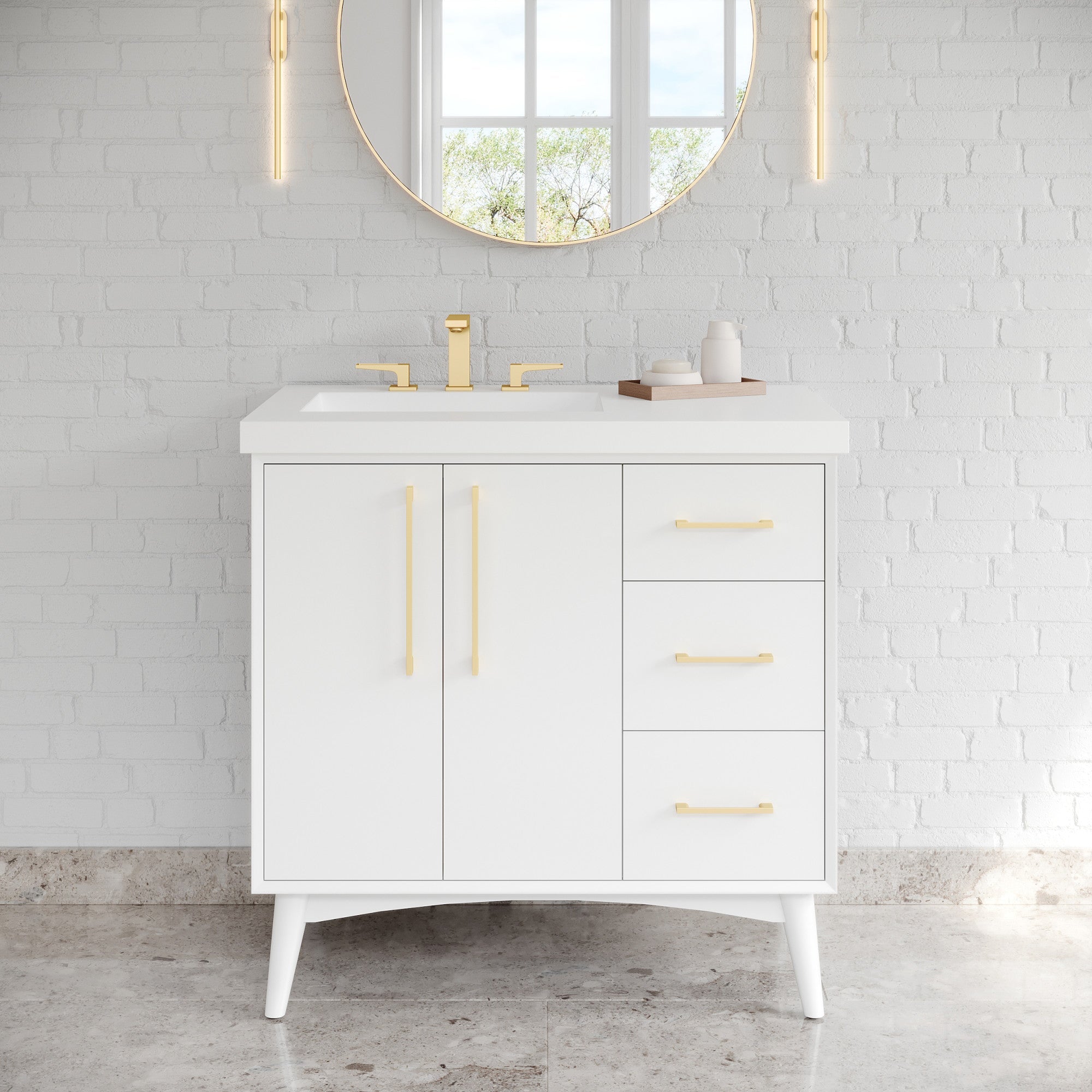 36" Dashwood Vanity – White