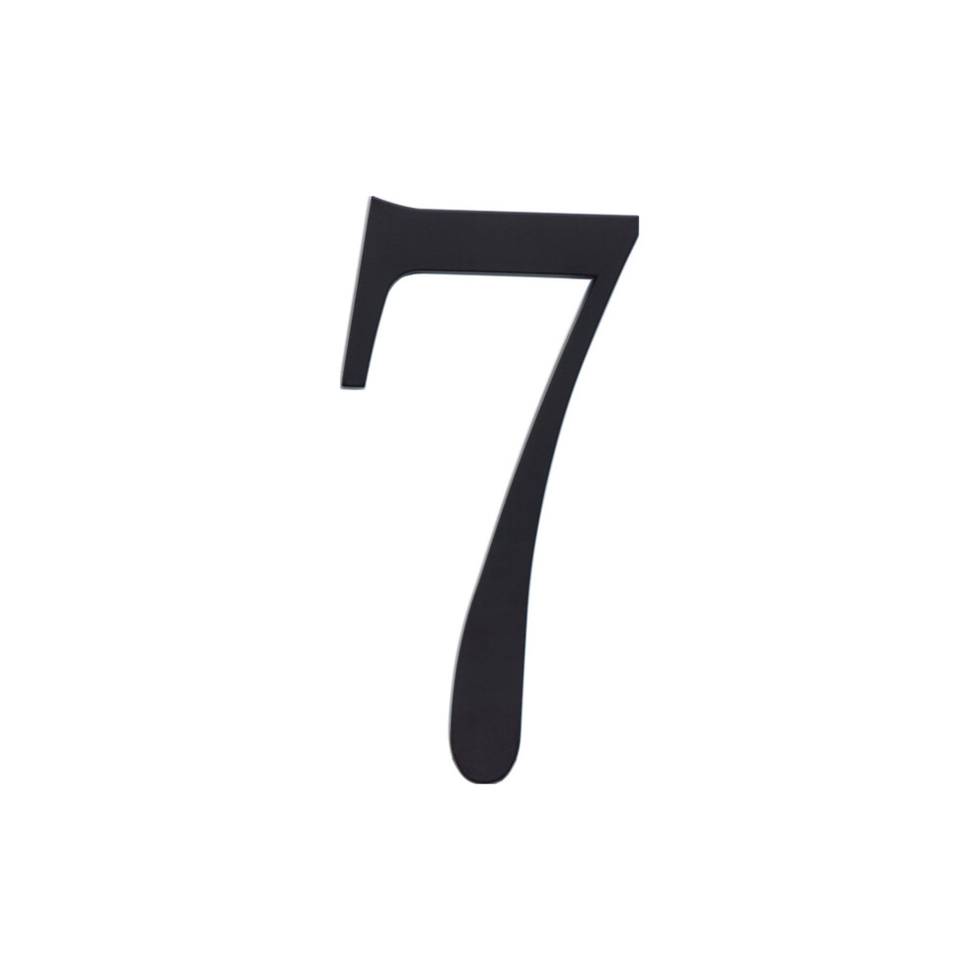 Traditionalist 6" H  House Number - Matte Black