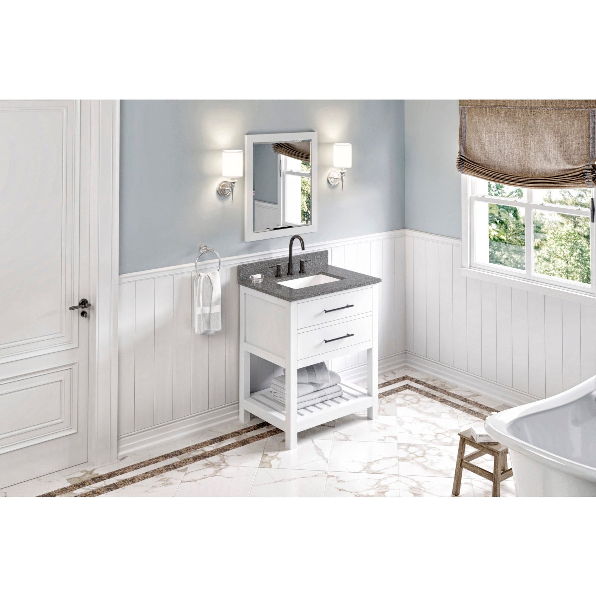 30" Wavecrest Vanity – White