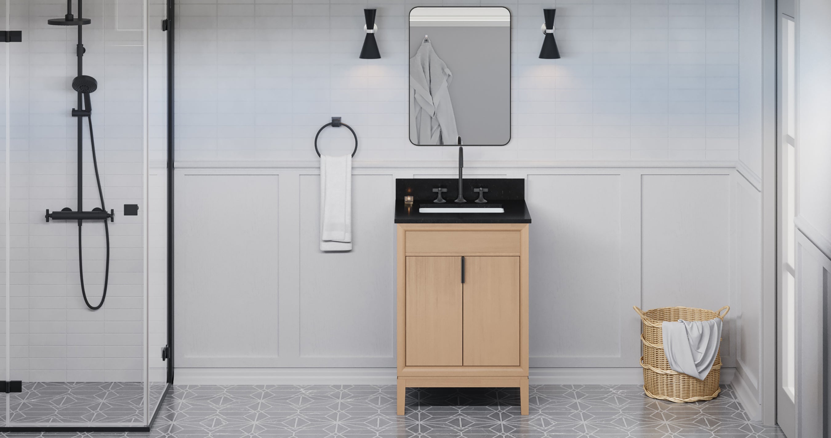 24" Theodora Vanity – Natural Oak