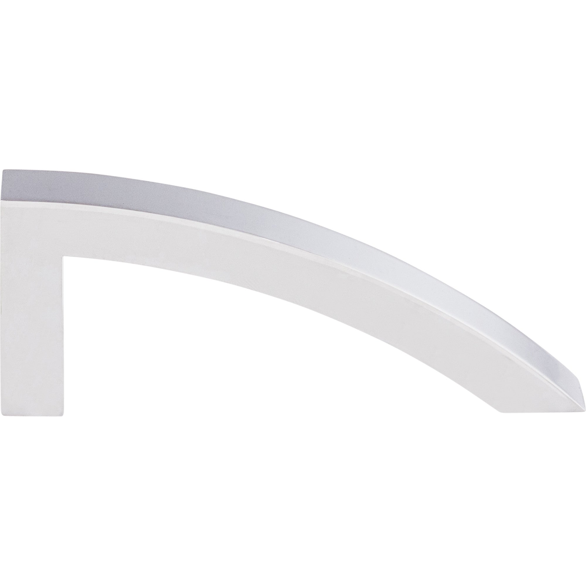 Sloped 3 7/8" Center to Center Bar Pull - Polished Chrome