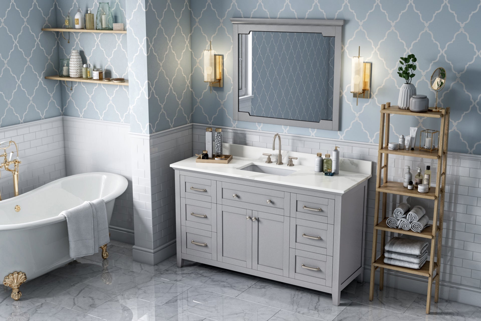 60" Chatham Vanity – Grey