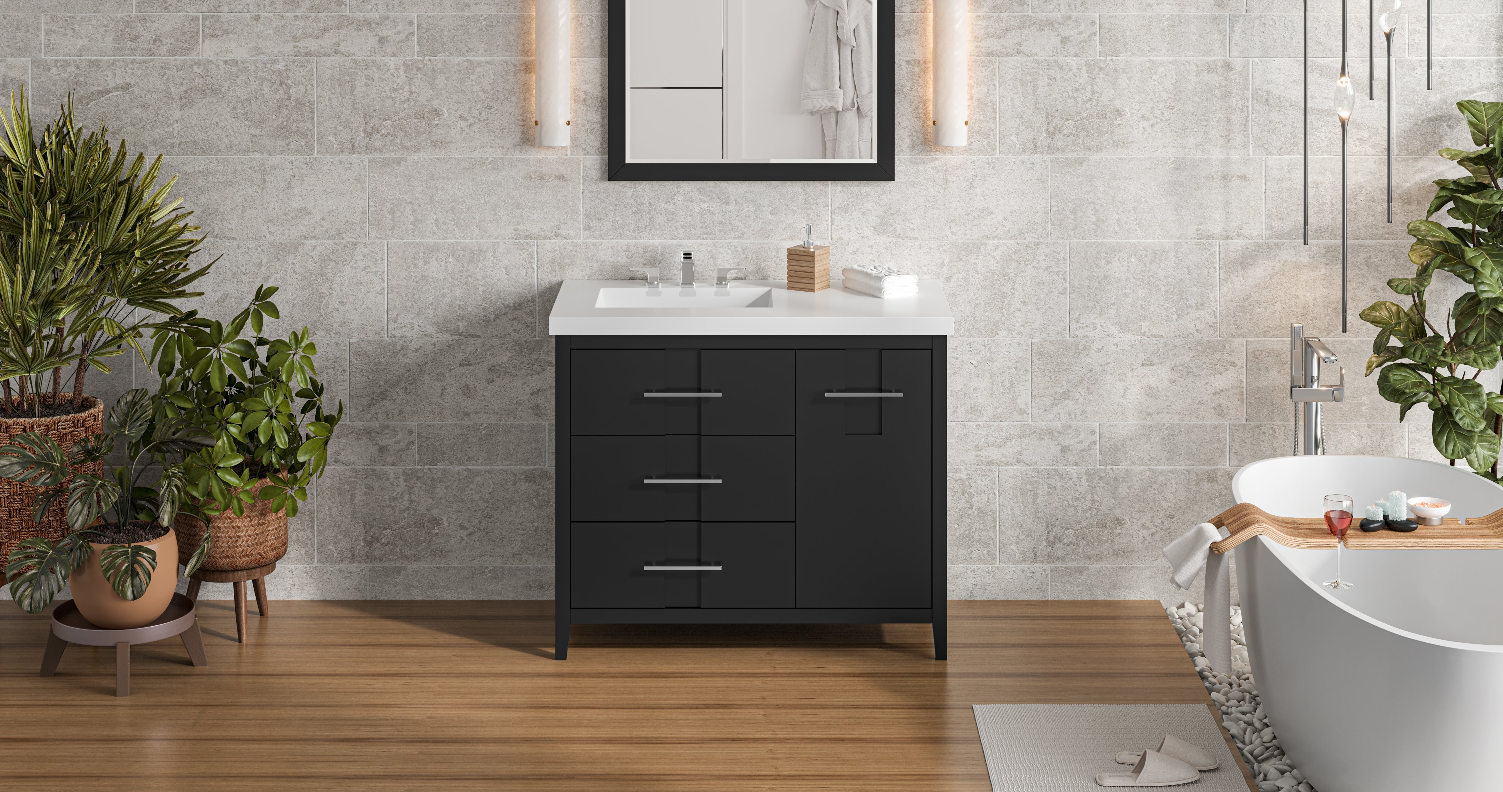 42" Katara Vanity – Left Offset