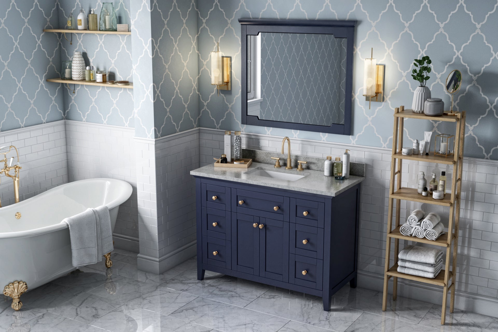 48" Chatham Vanity – Hale Blue