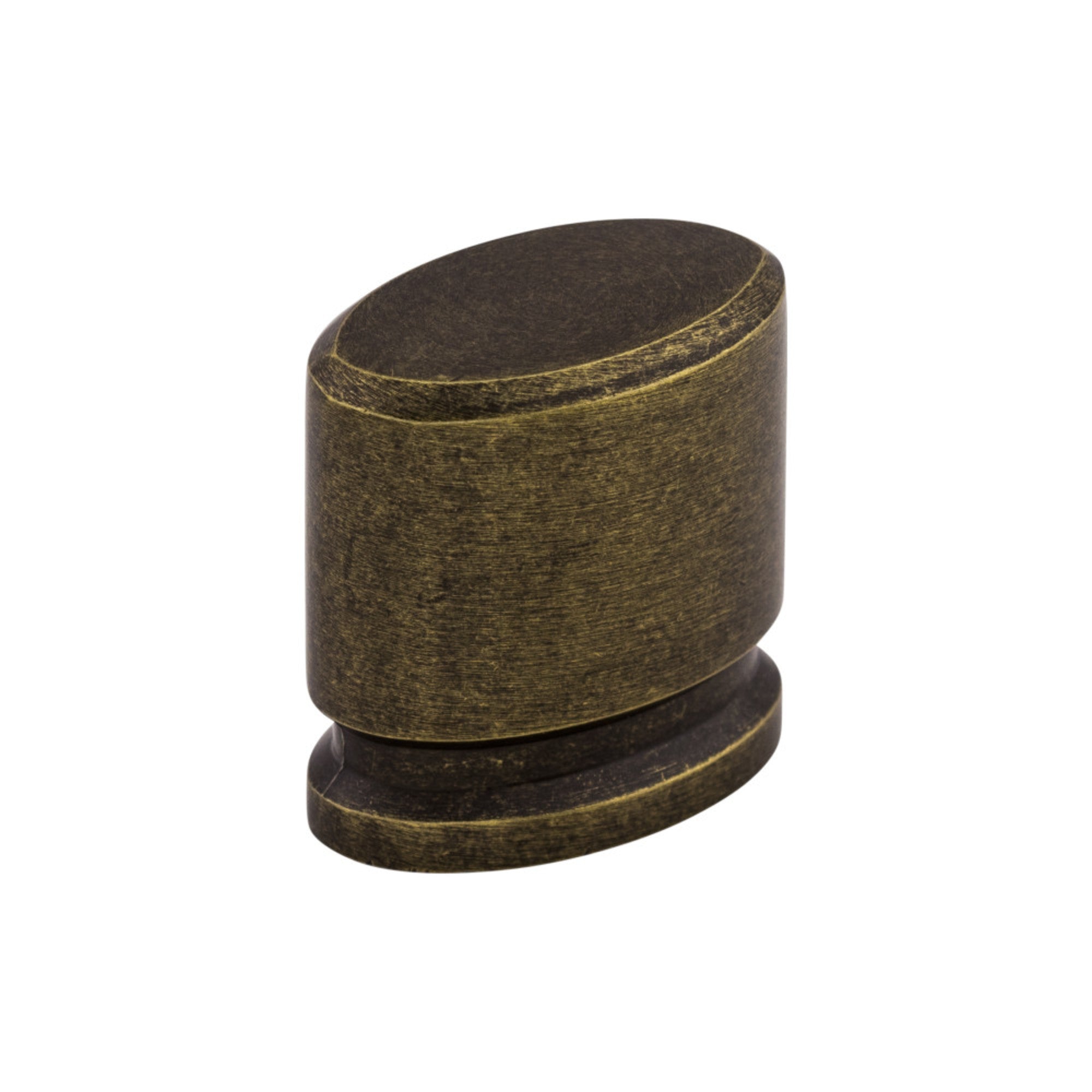 Oval 1 1/8" Length Oval Knob - German Bronze