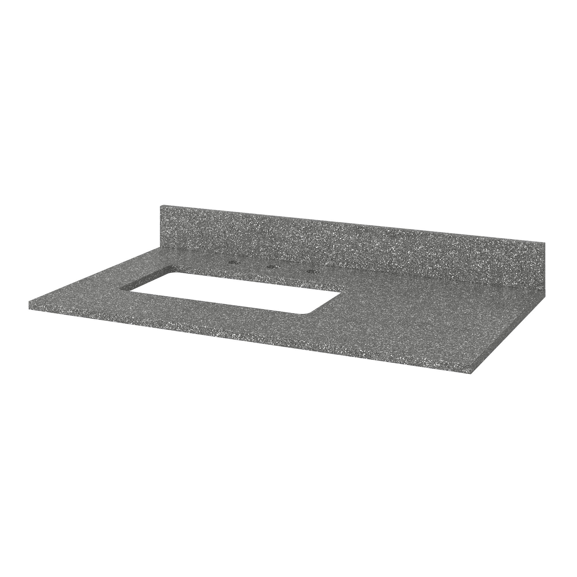 36" Percival Vanity – Left Offset – Black