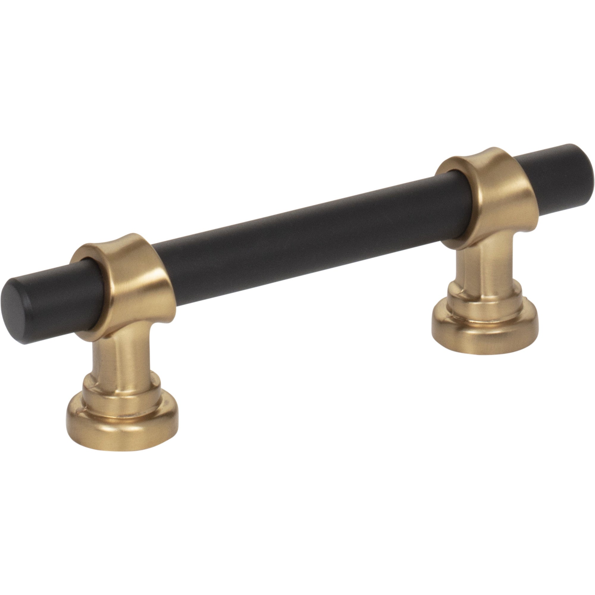 Bit 3" Center to Center Bar Pull - Flat Black and Honey Bronze