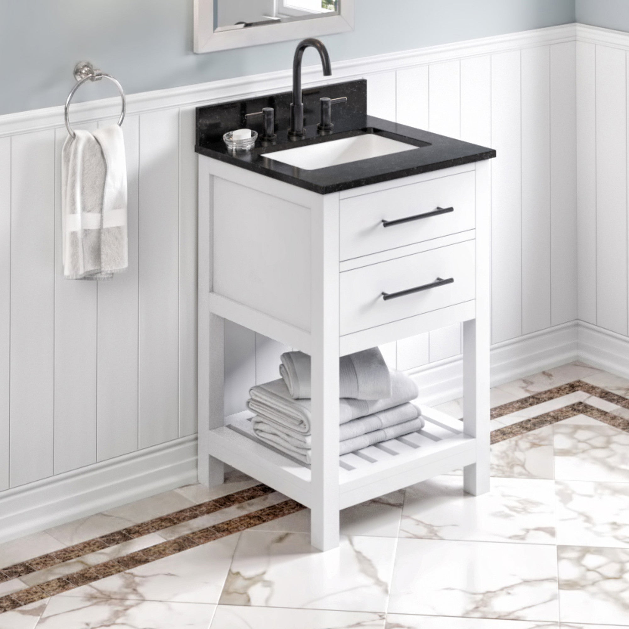 24" Wavecrest Vanity – White