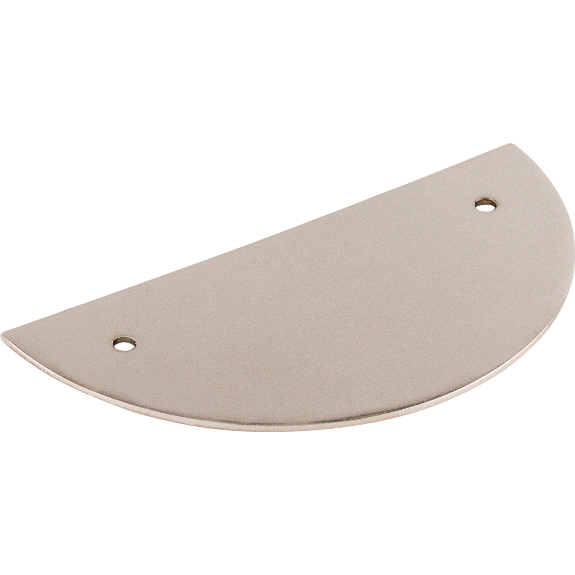 Half Circle 3 1/2" Center to Center Pull Backplate - Polished Nickel