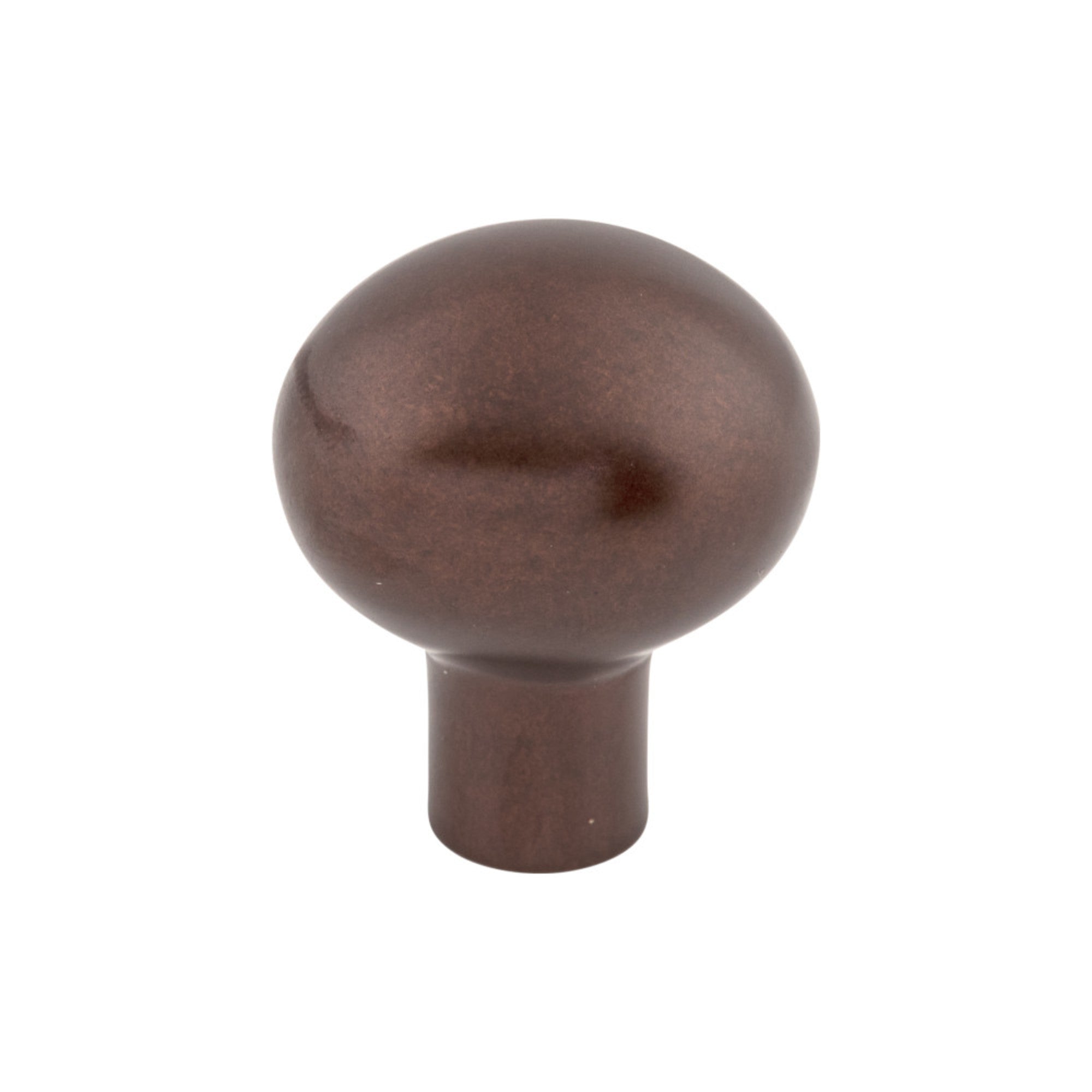Aspen Small Egg 1 3/16" Length Oval Knob - Mahogany Bronze
