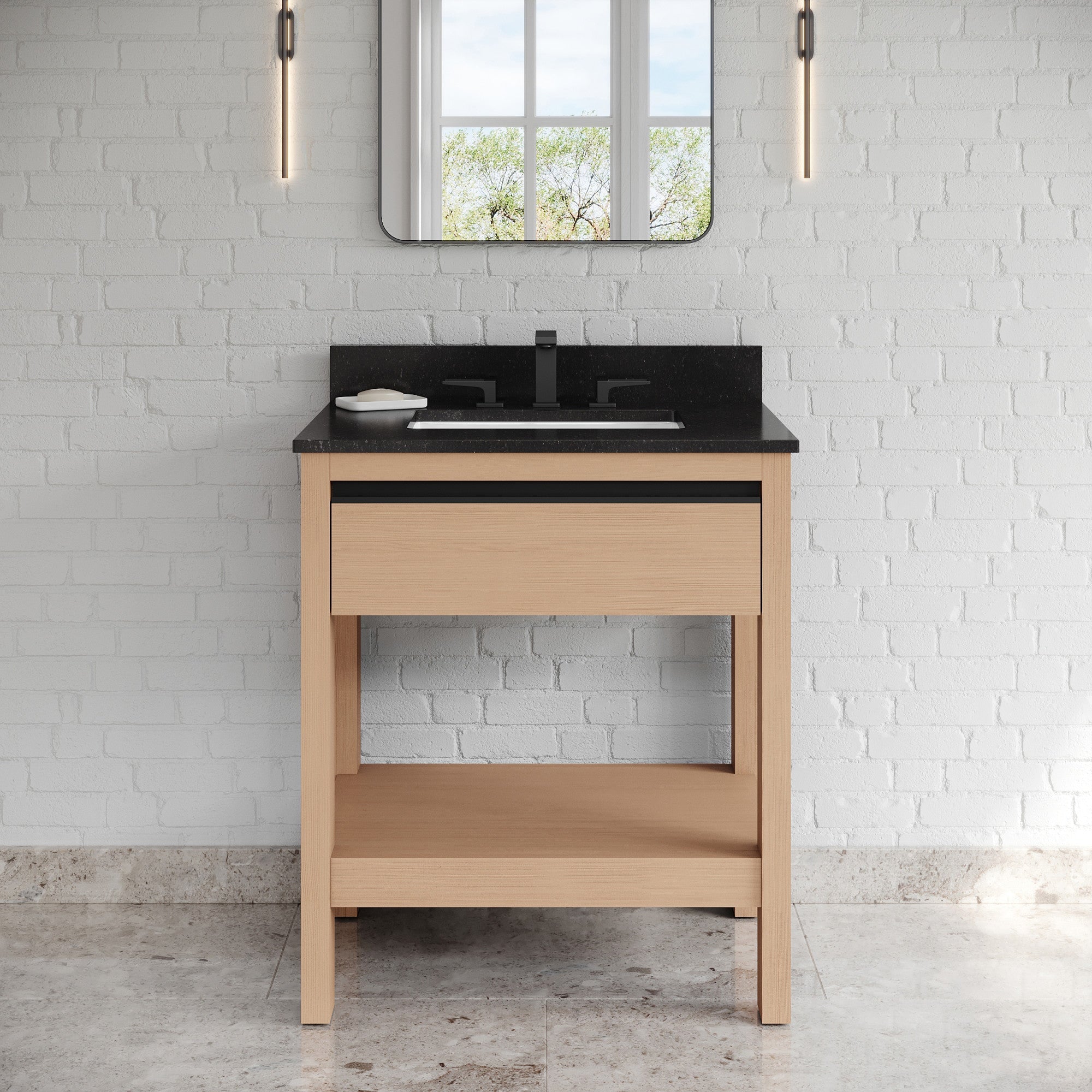 30" Jubilee Vanity – Natural Oak