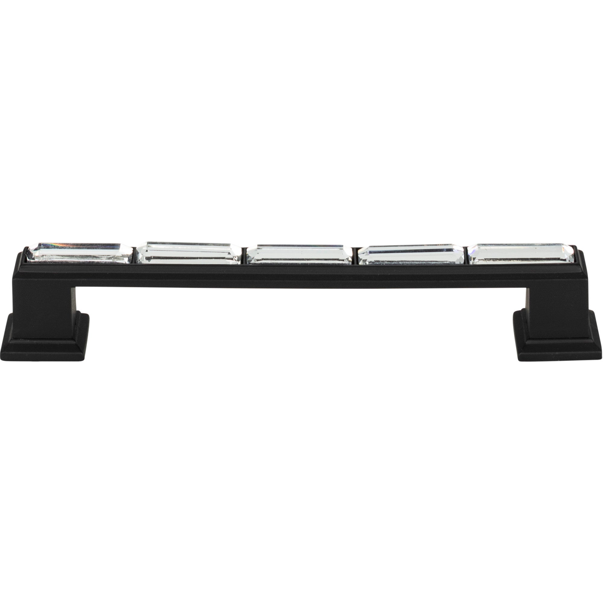 Legacy Crystal Bar Pull - Matte Black