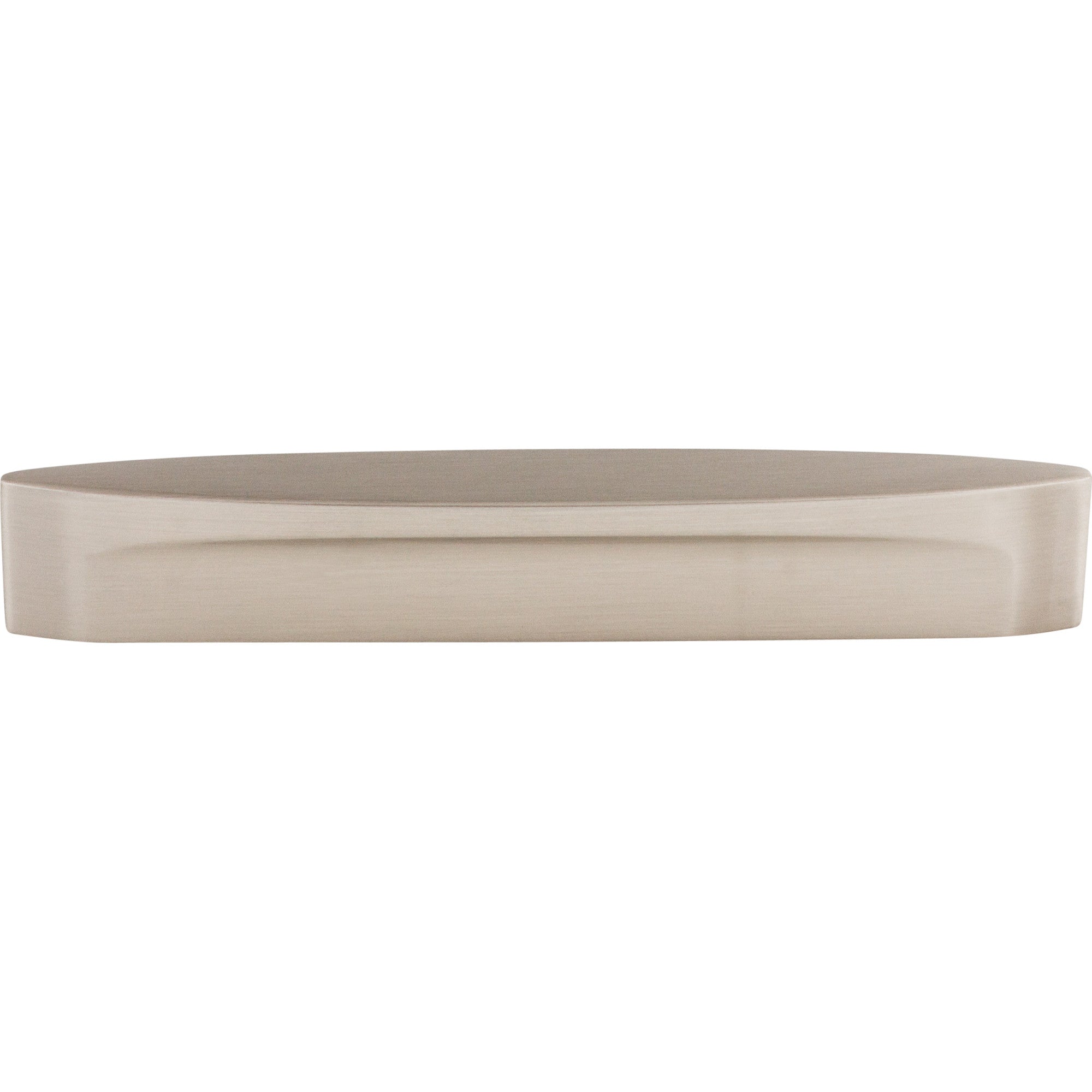 Oval Long Slot Bar Pull - Brushed Satin Nickel
