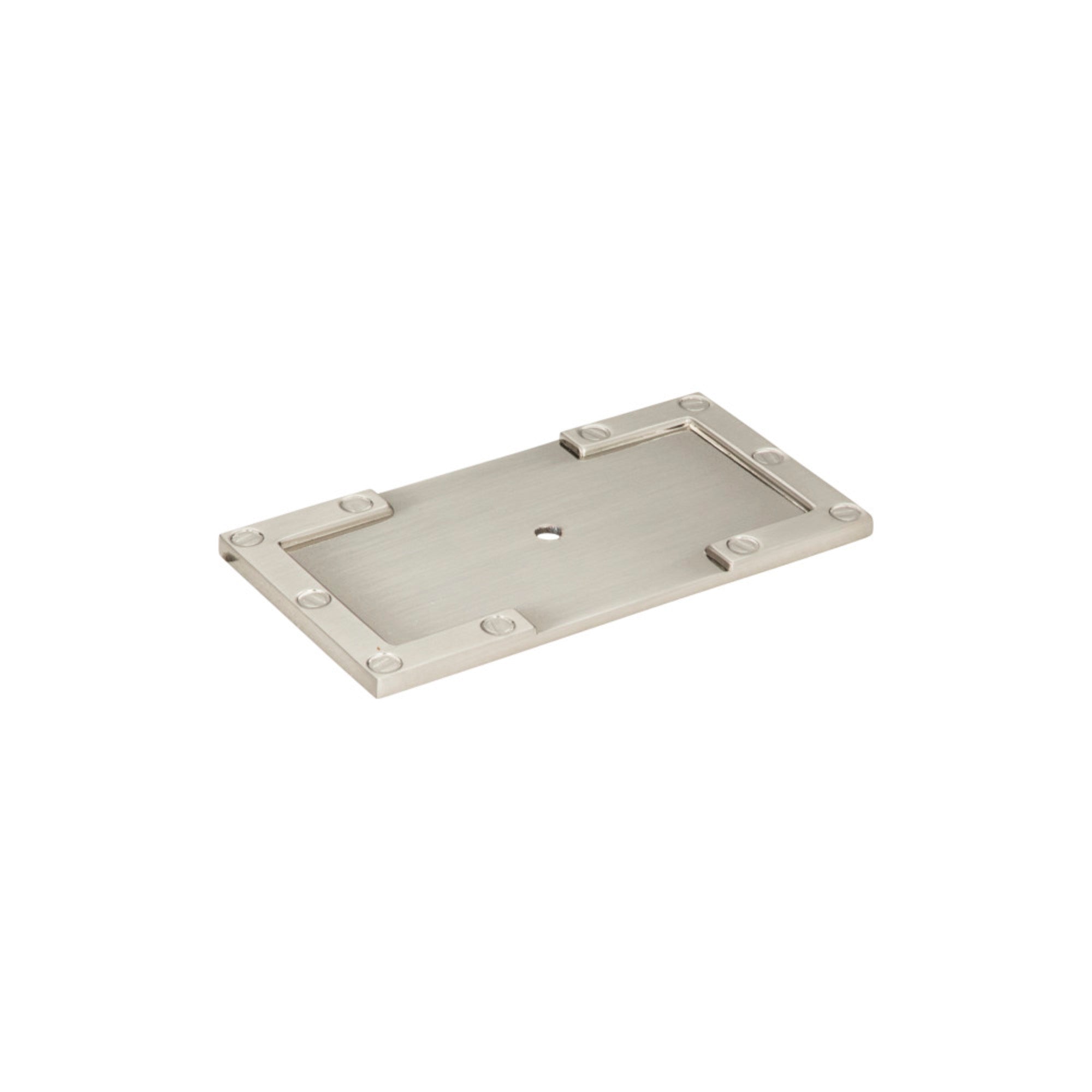Campaign L-Bracket Knob Backplate - Brushed Nickel