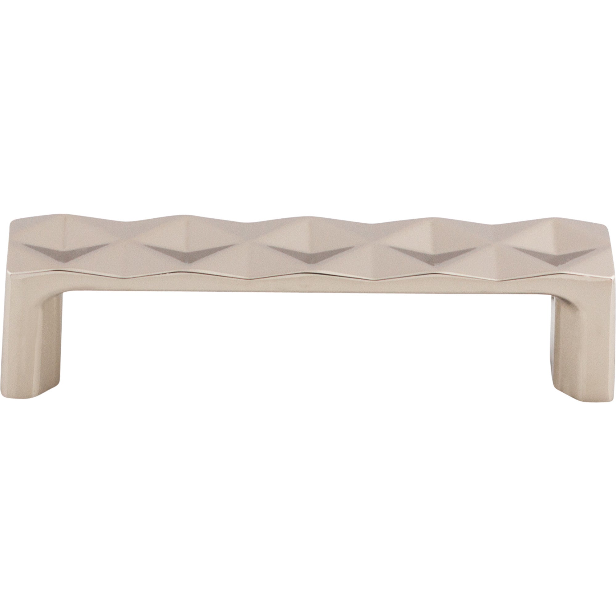 Quilted Bar Pull - Polished Nickel