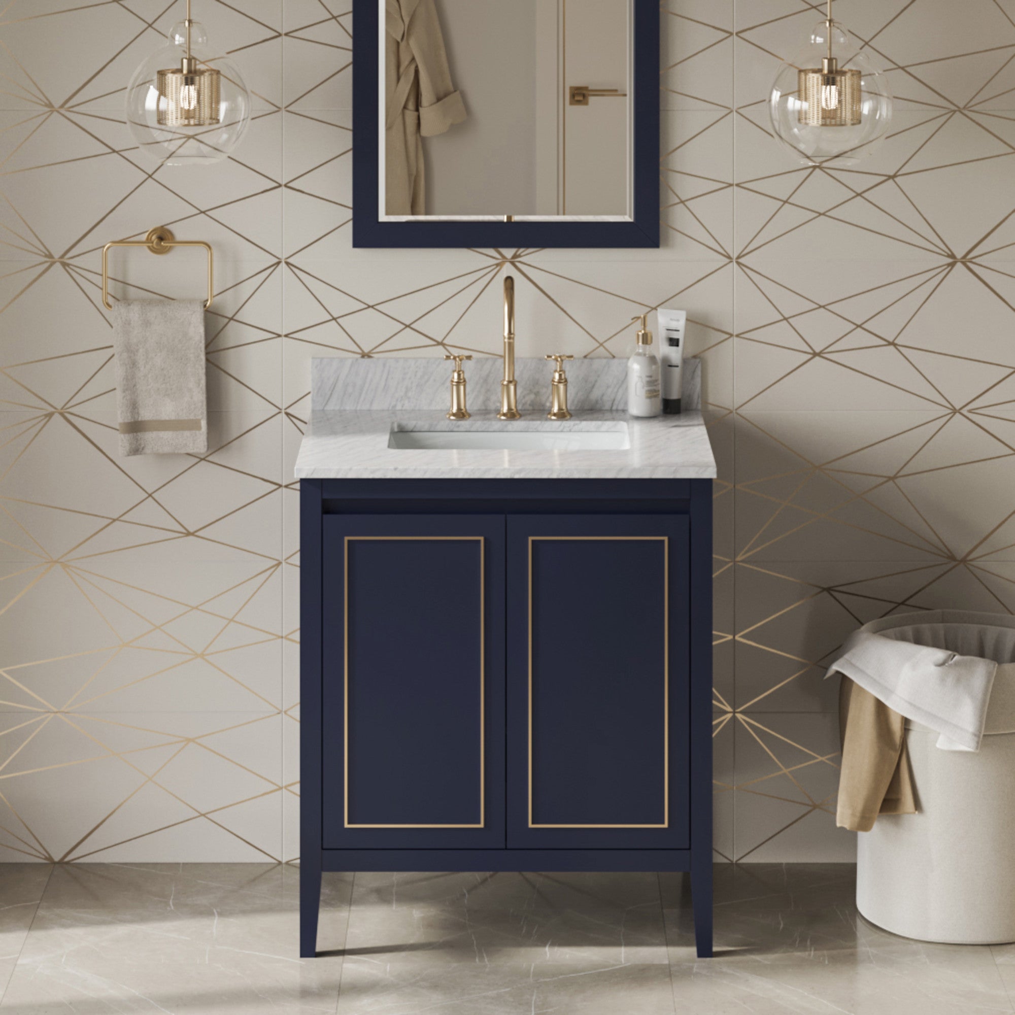 30" Percival Vanity – Hale Blue