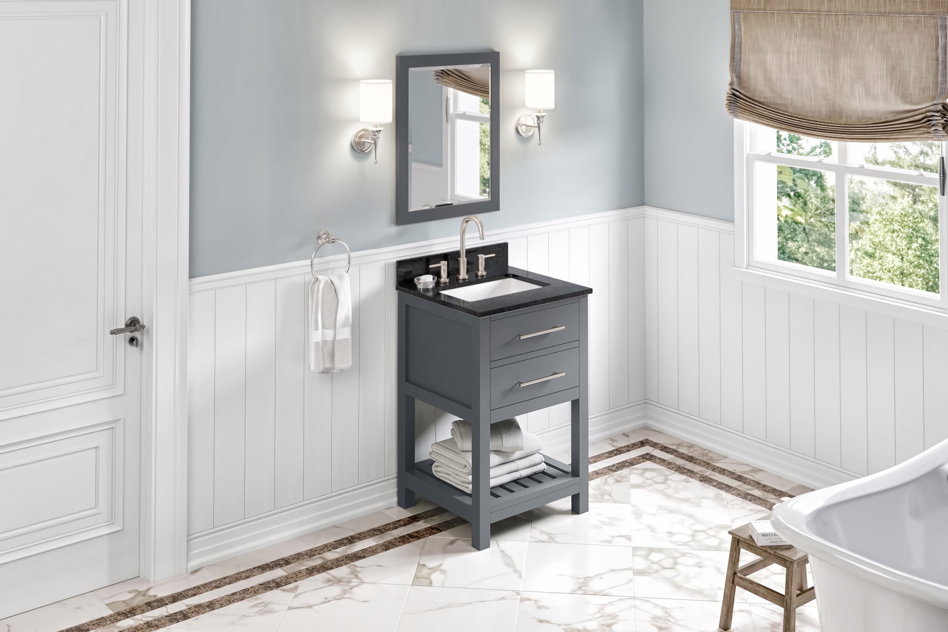 24" Wavecrest Vanity – Grey