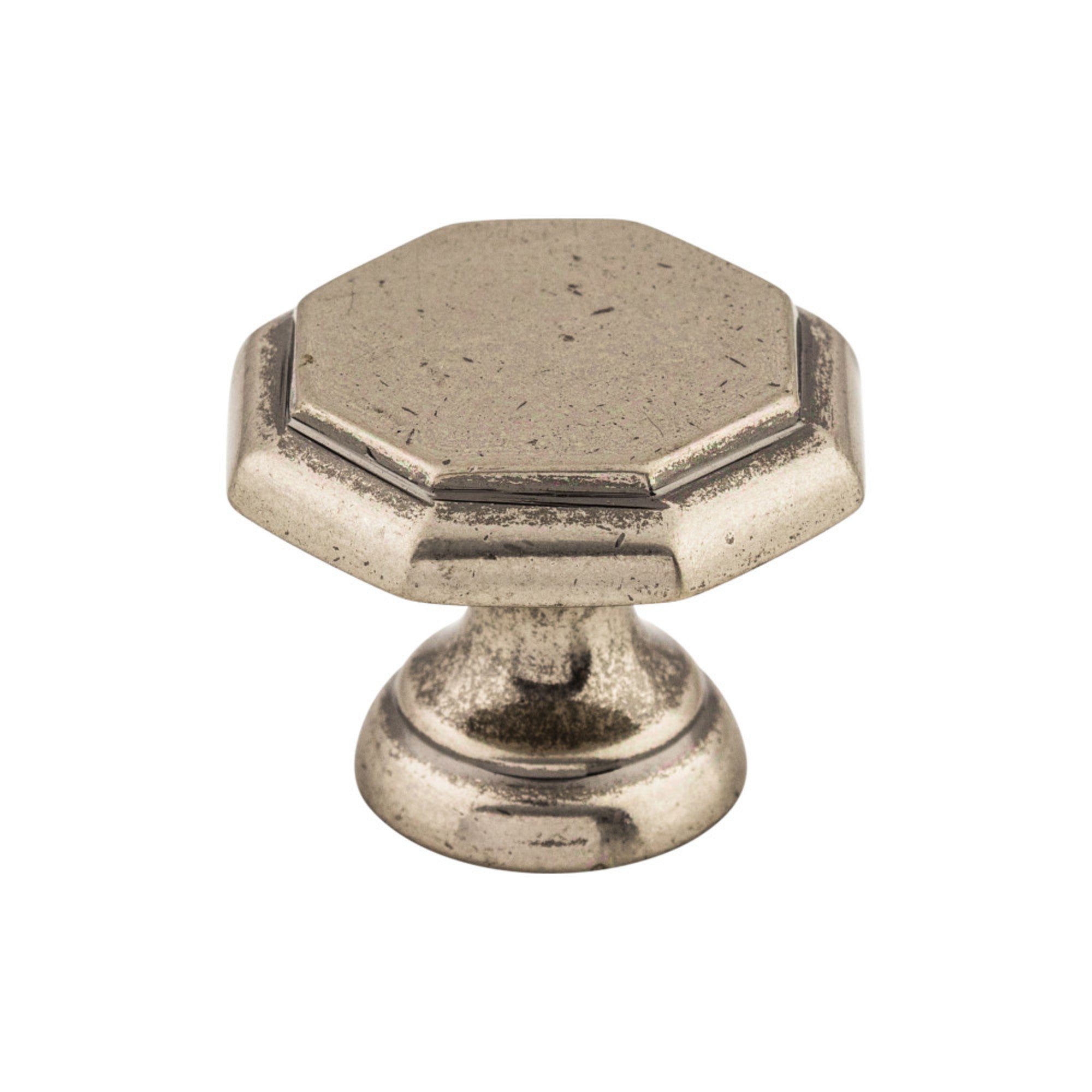 Devon 1 1/4" Diameter Round Knob - Pewter Antique
