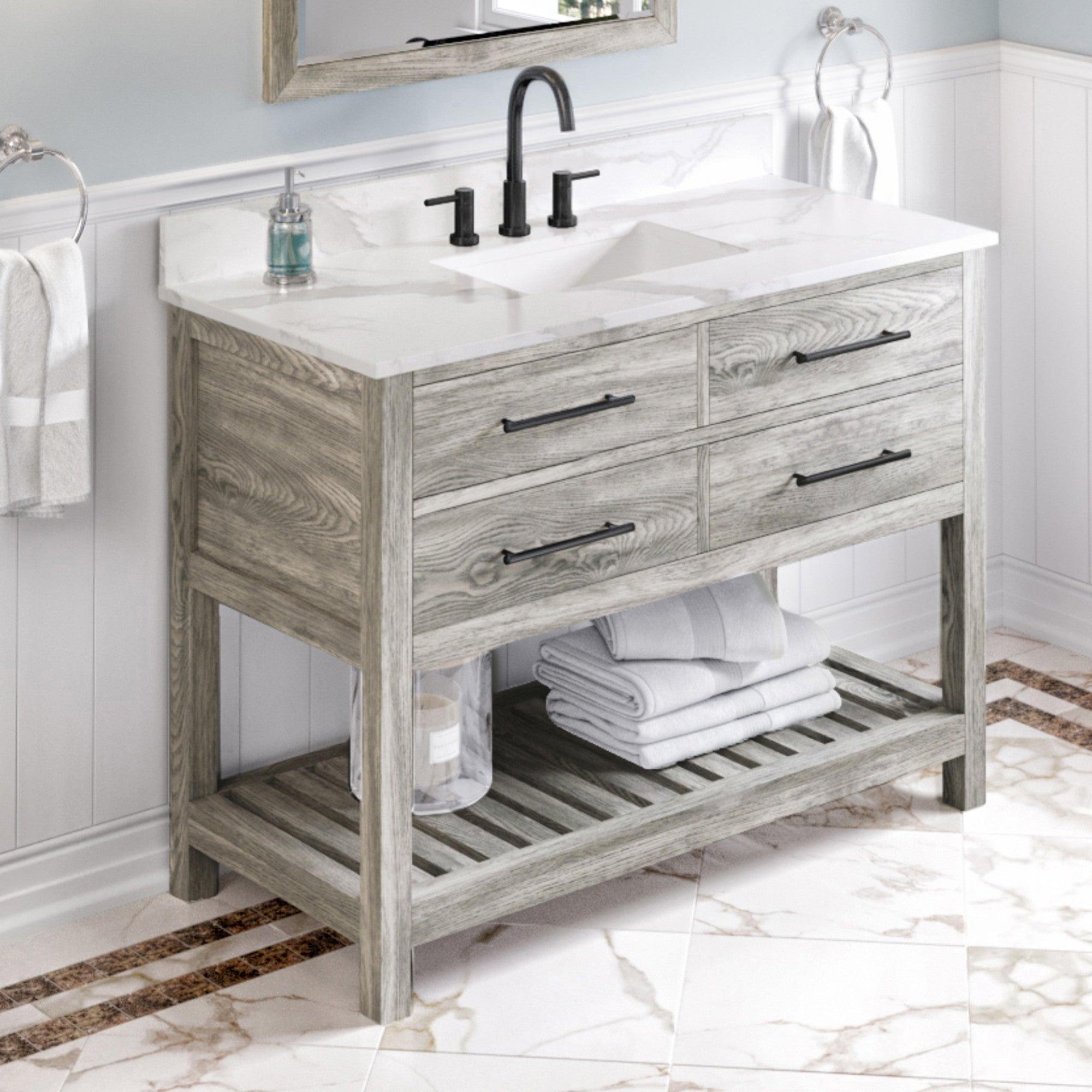 48" Wavecrest Vanity – Weathered Grey