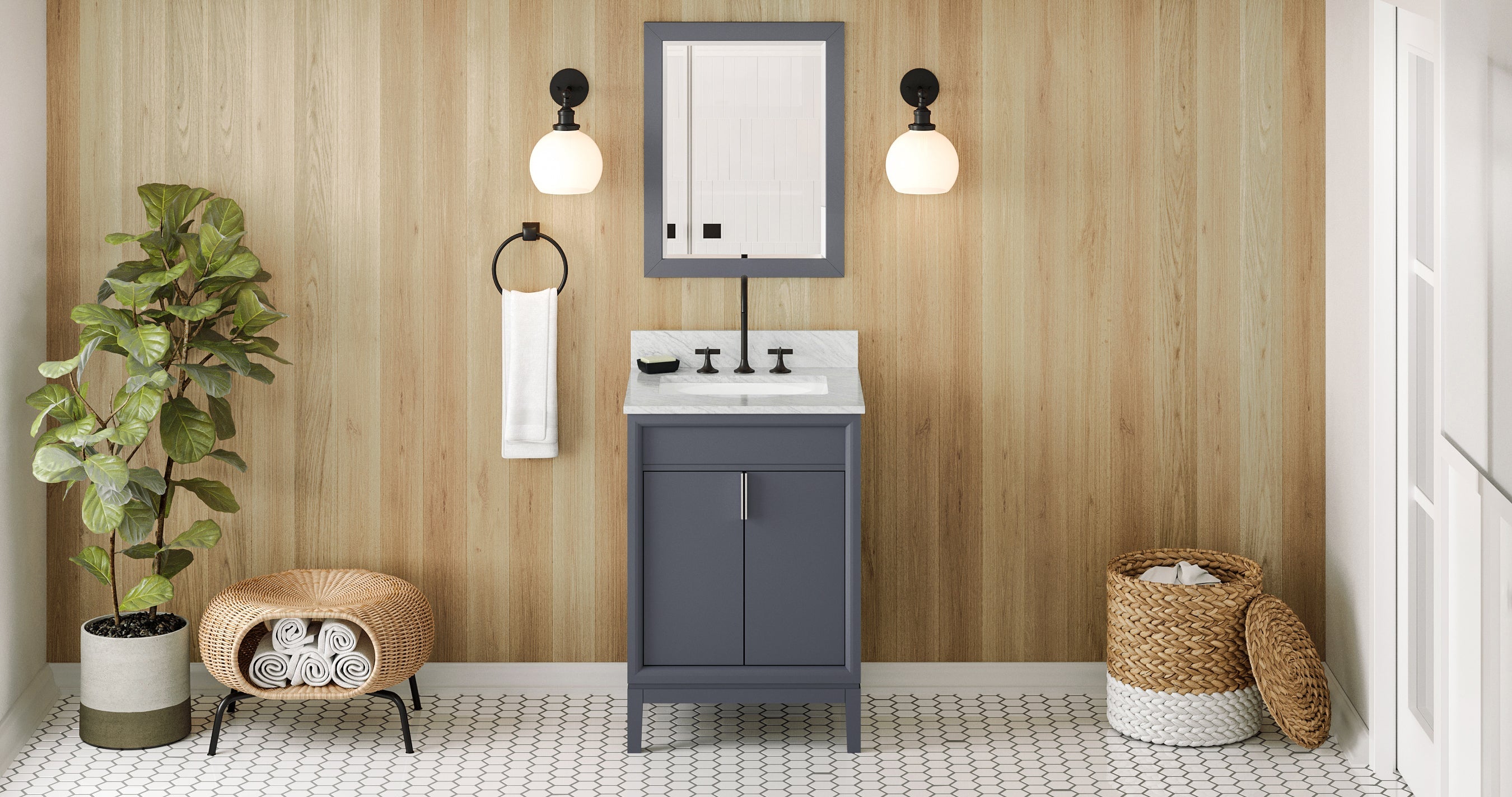 24" Theodora Vanity – Blue Steel