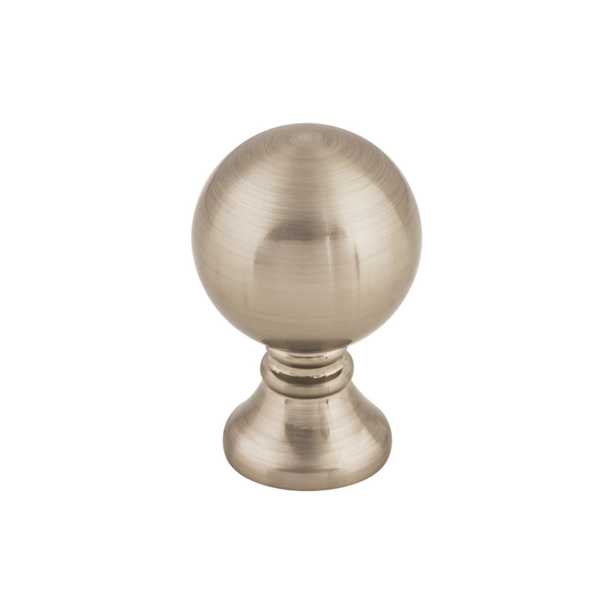 Kara 1" Diameter Round Knob - Brushed Satin Nickel