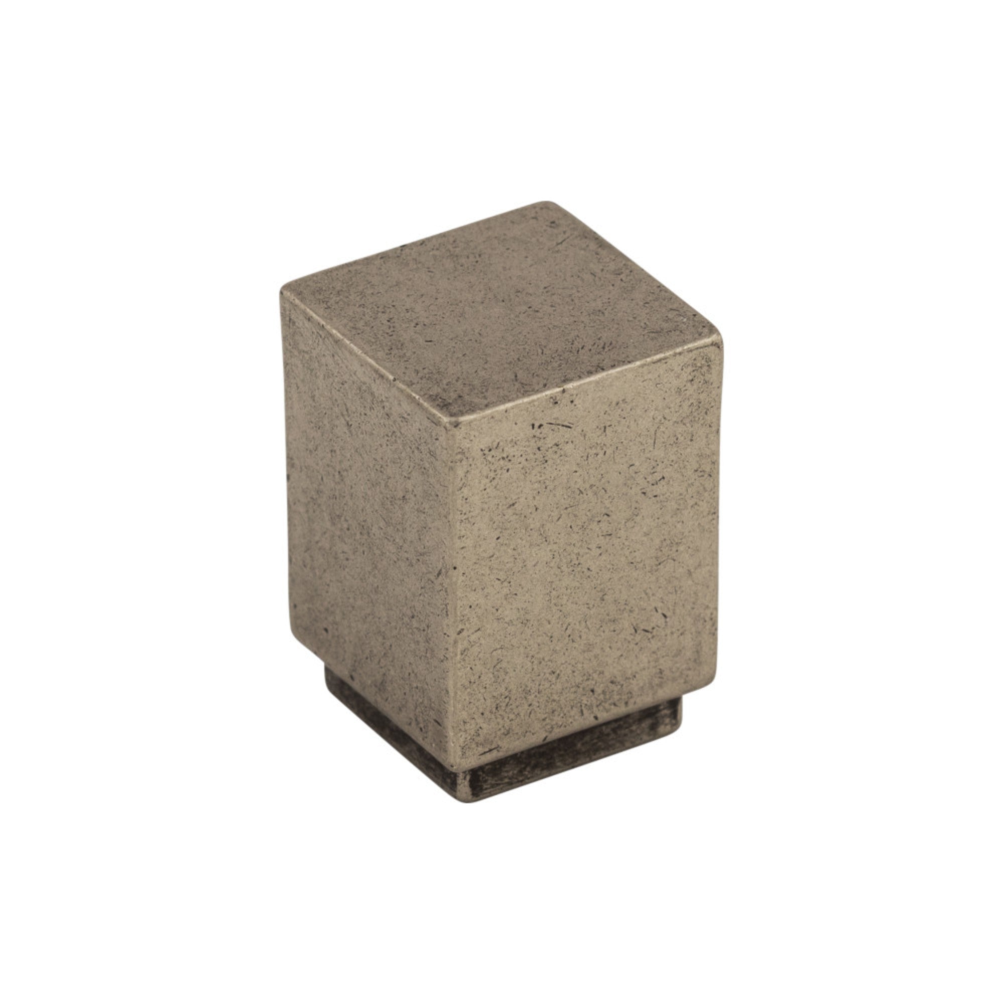Linear 3/4" Length Square Knob - Pewter Antique