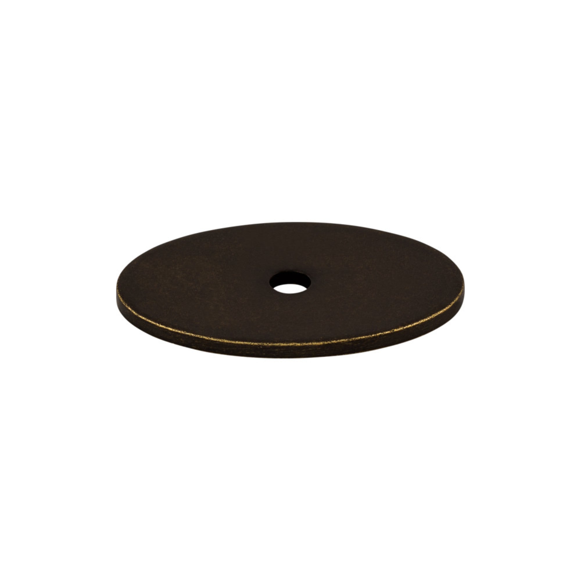 Oval Knob Backplate - German Bronze