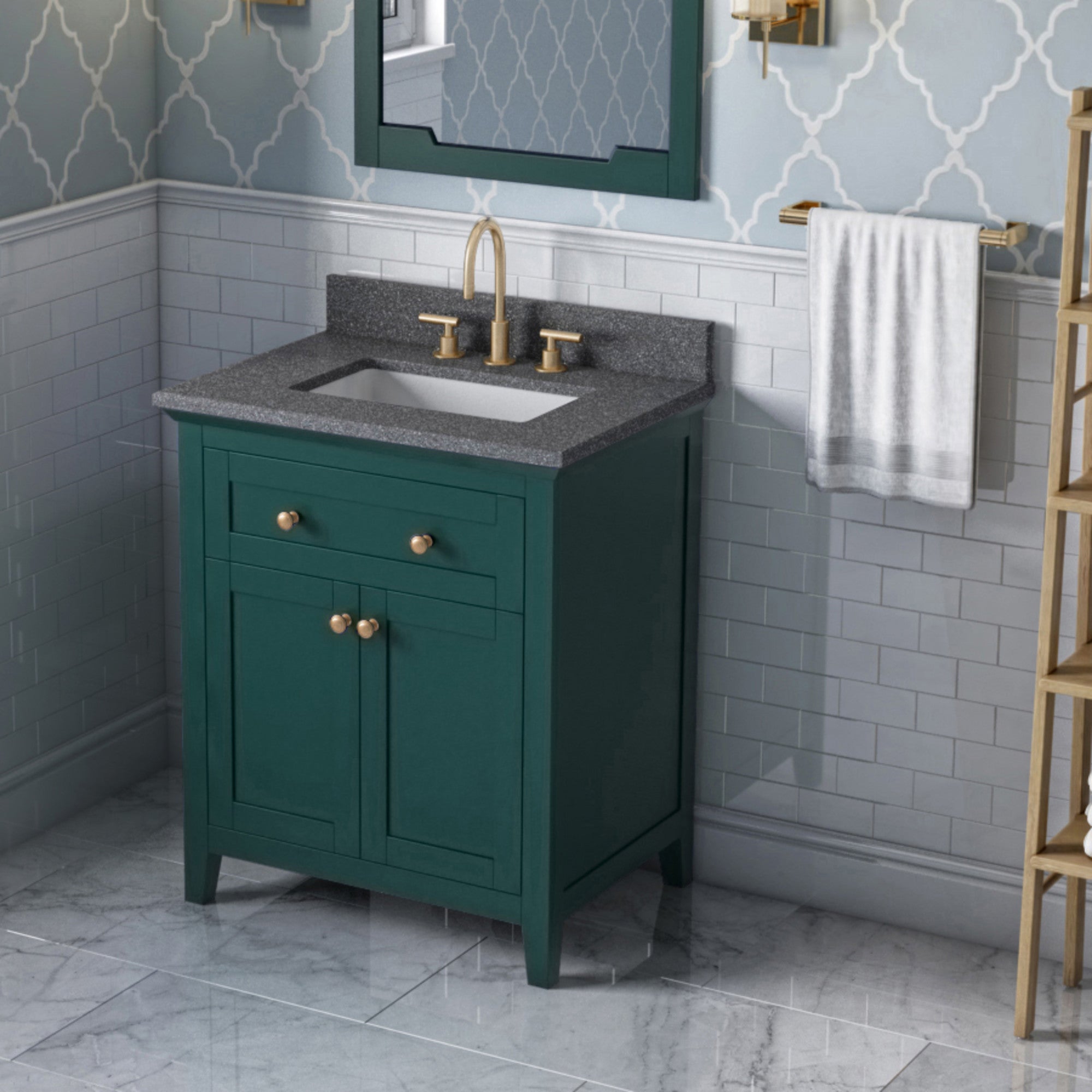 30" Chatham Vanity – Forest Green