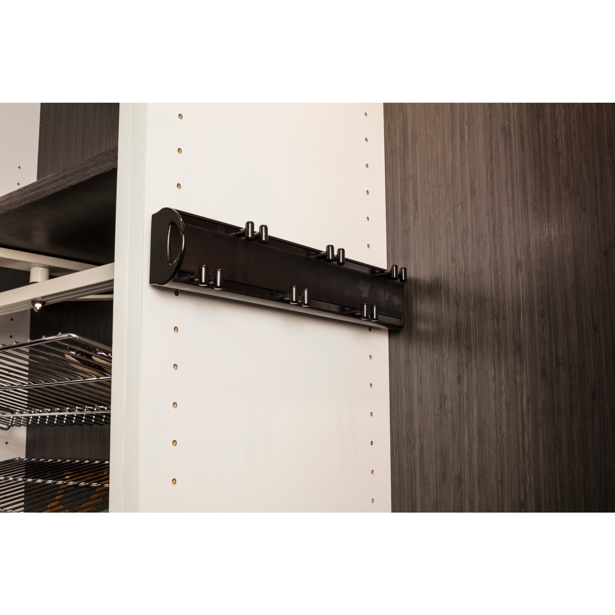Satin Nickel 14" Belt Rack